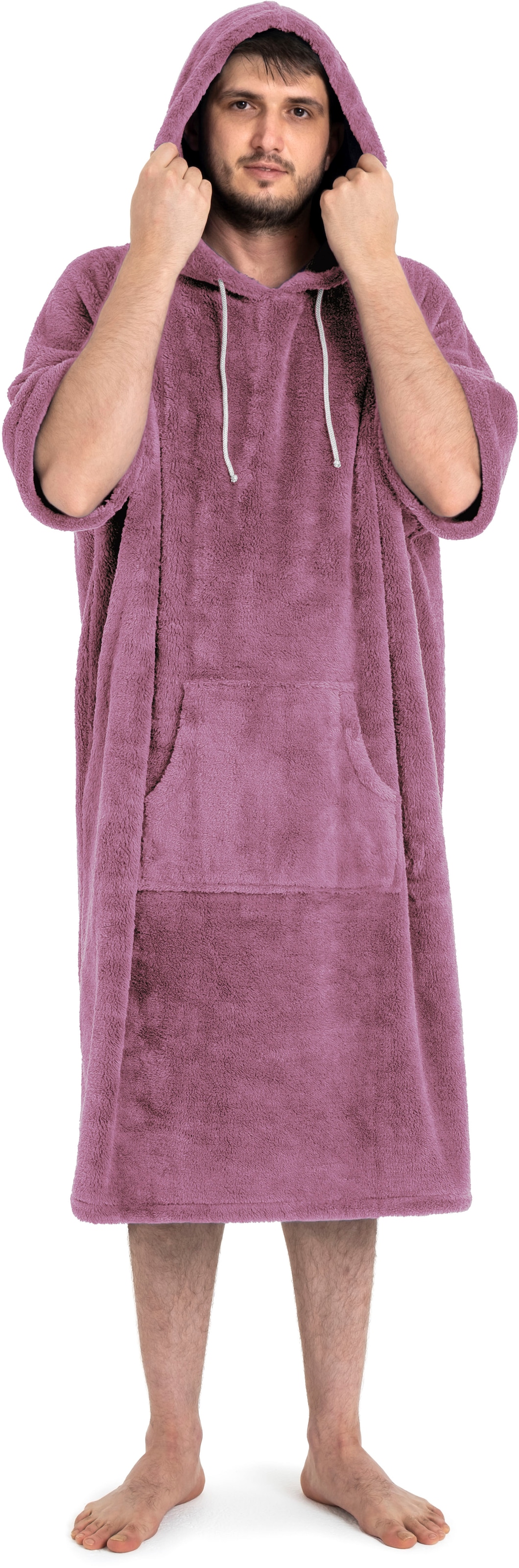 GOODproduct Badeponcho »Lillou, Surfponcho ideal für Sauna, Spa & im Urlaub« 1 Stk. weich und kuschelig, plüsch, Fleece, Unisex, für Damen und Herren