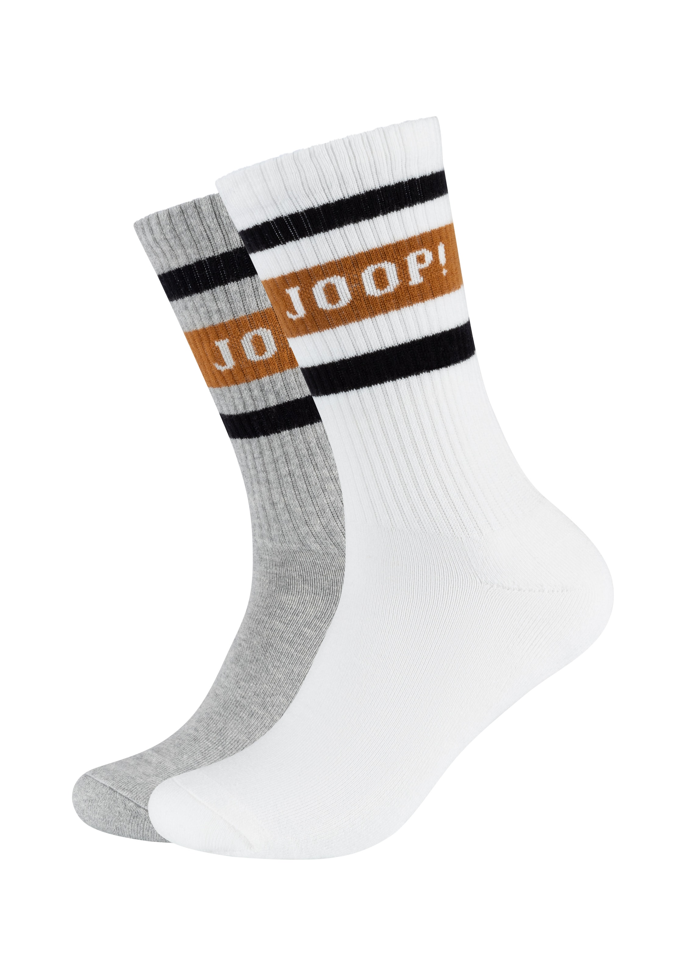JOOP! Chaussettes de tennis »premium essentials« 2 Paar,  am Bund mit Logoschriftzug