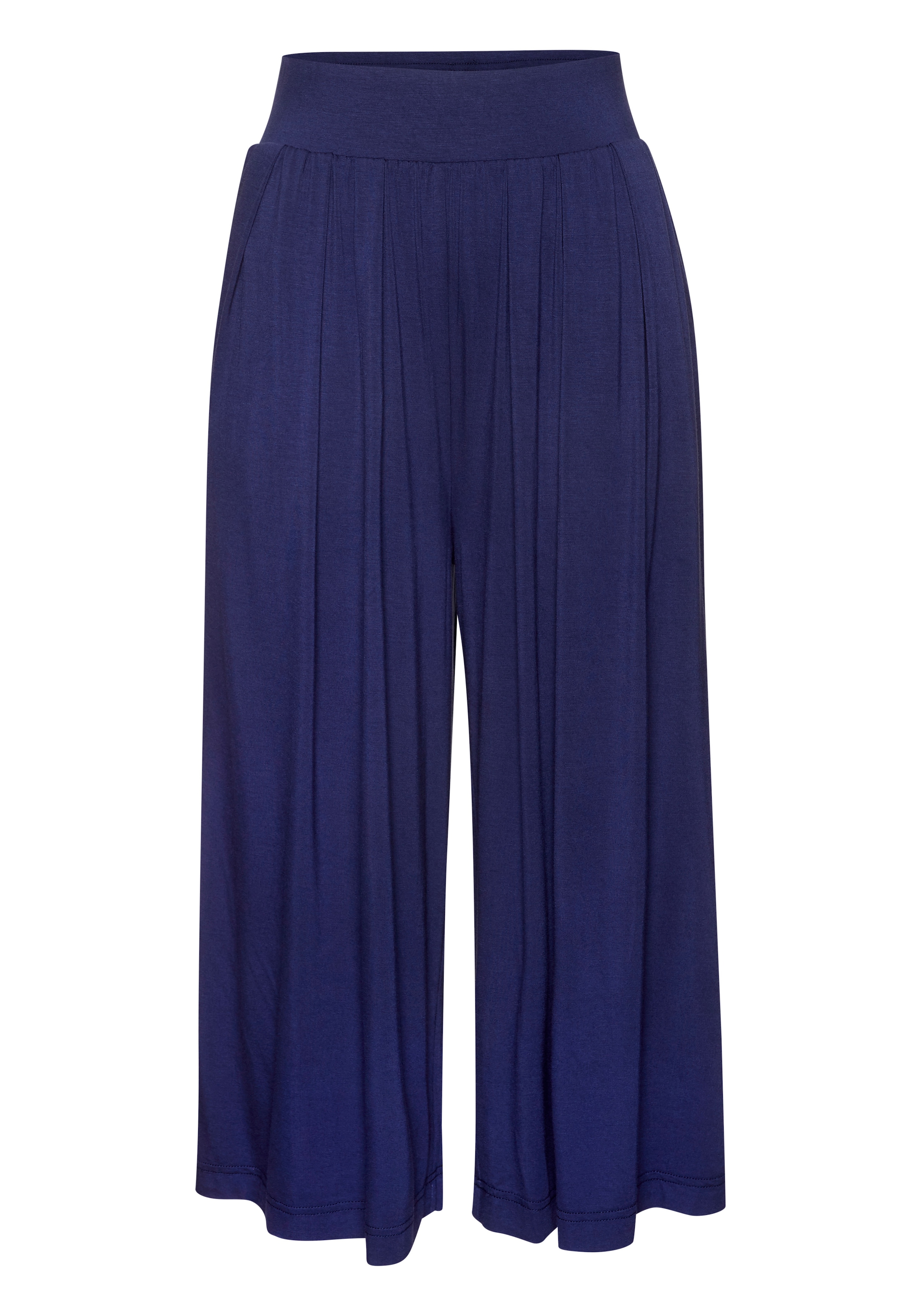 LASCANA Jupe-culotte »Sommerhose mit extra weitem Bein aus luftig-leichter Viskose«  bequeme Strandhose mit modischen Falten und Gummizug