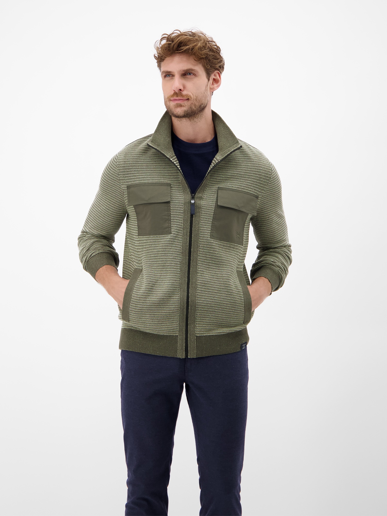 LERROS Strickjacke »LERROS Sportive Strickjacke für Herren«
