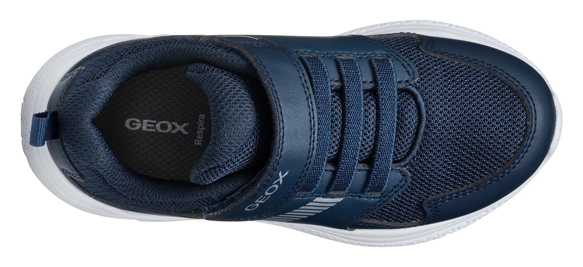 Geox Sneaker »J SPRINTYE BOY«  , Freizeitschuh, Klettschuh mit elastischen Schnürsenkeln