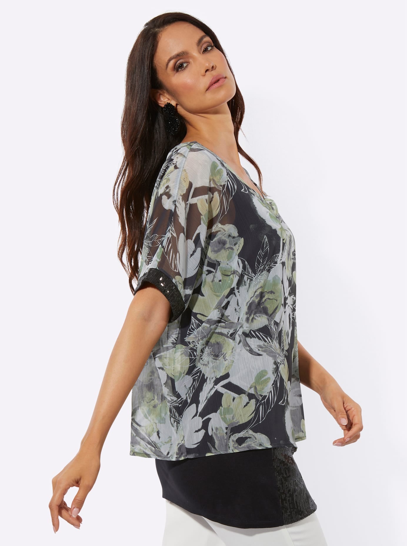 creation L Blouse en mousseline