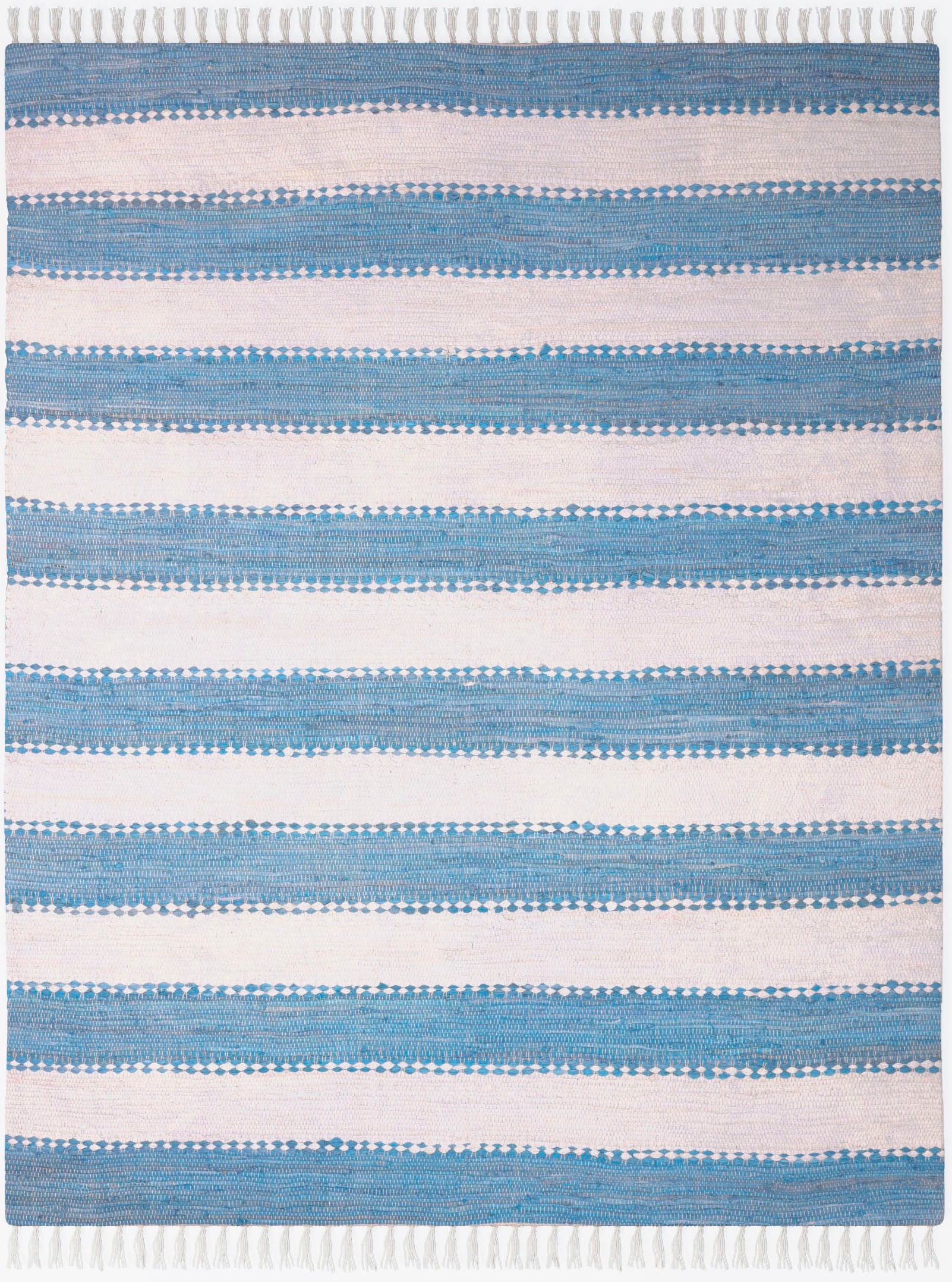 Myflair Möbel & Accessoires Tapis »Karim« Rectangulaire 10 mm Höhe tapis tissé main, rayé, 90% coton, tissé main, avec franges