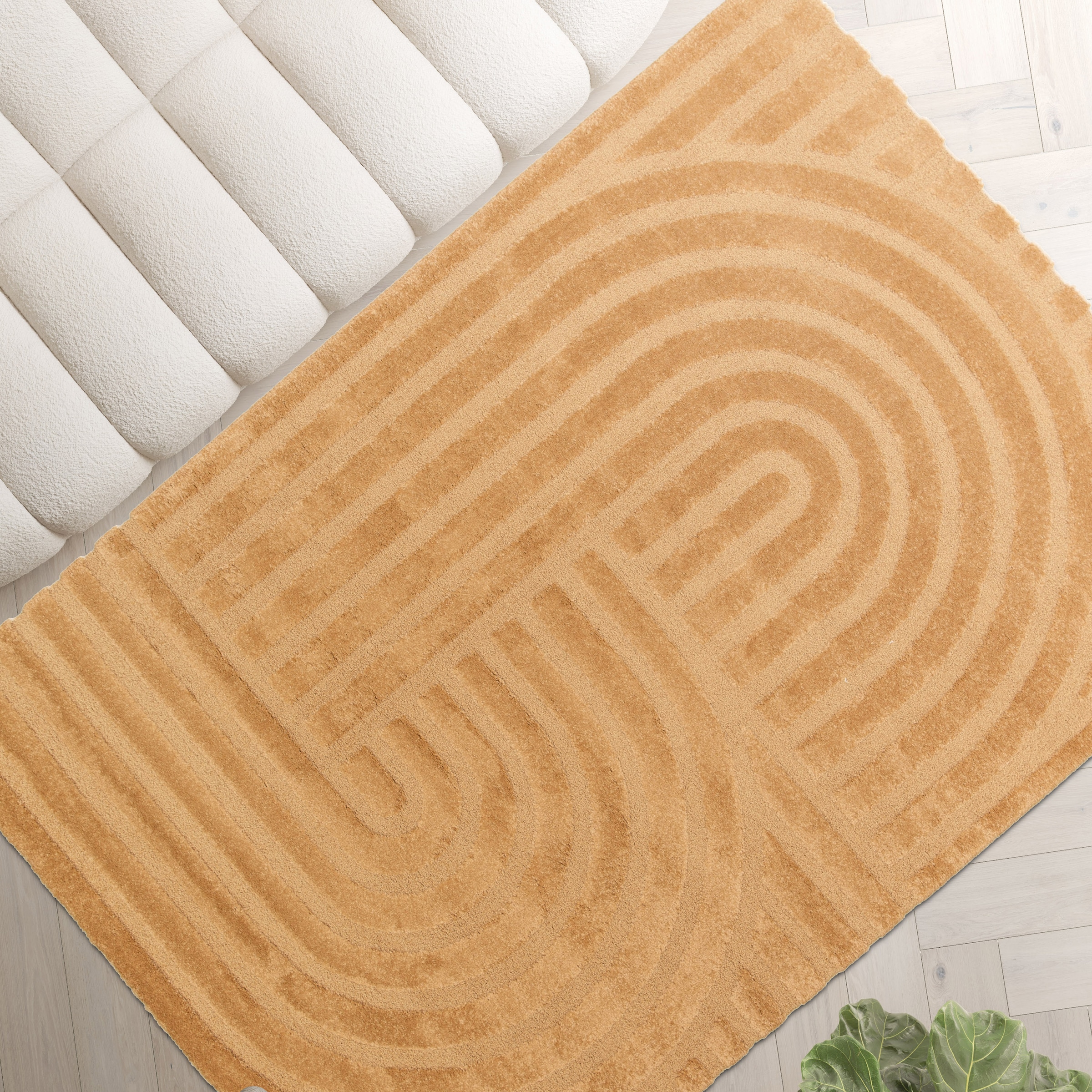 Primaflor-Ideen in Textil Tapis »COSMO Swing, Made in Belgium« Rectangulaire 14 mm Höhe design moderne, effet haut-bas, poil doux