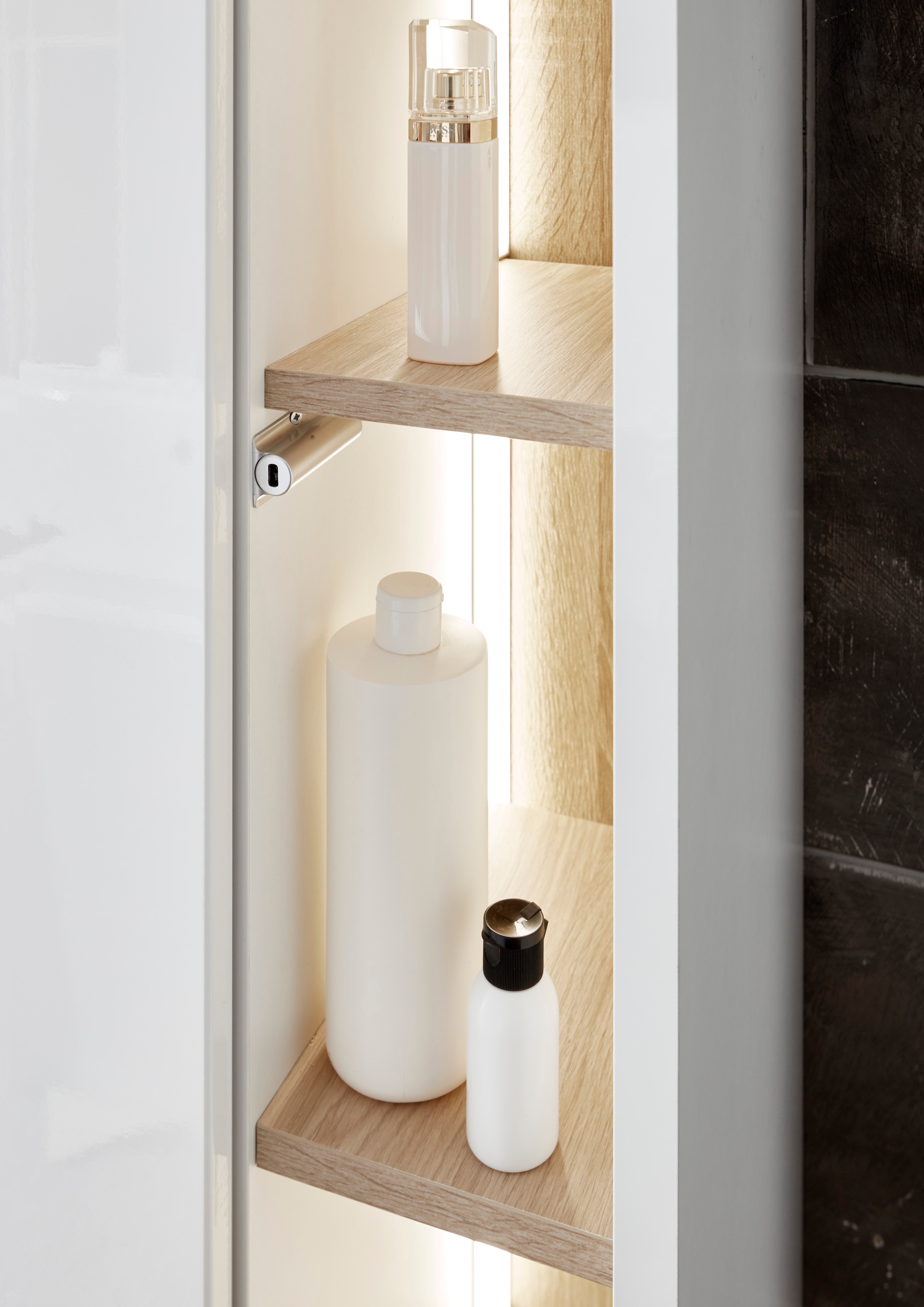 PLACES OF STYLE Badmöbel-Set »Studio Line, Bad im modernen Design, 4-teiliges Badezimmer« 4 Stk. tlg.