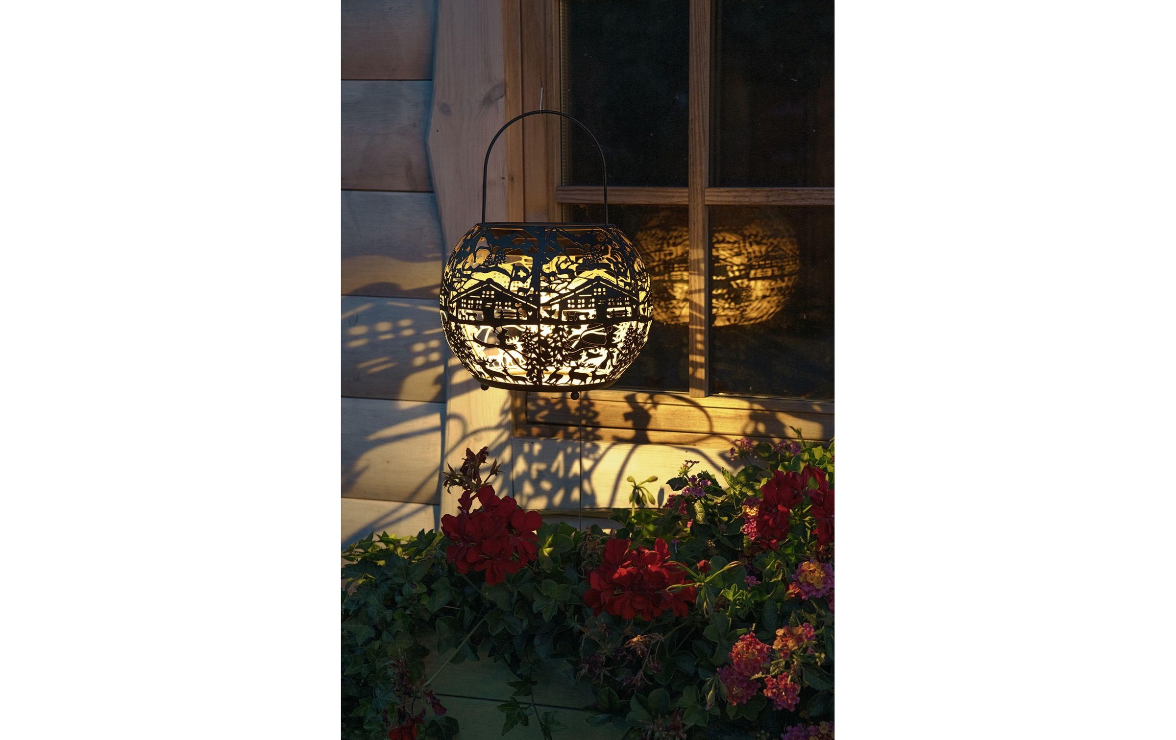 STT LED Solarleuchte »Globe Silueta« Warmweiss