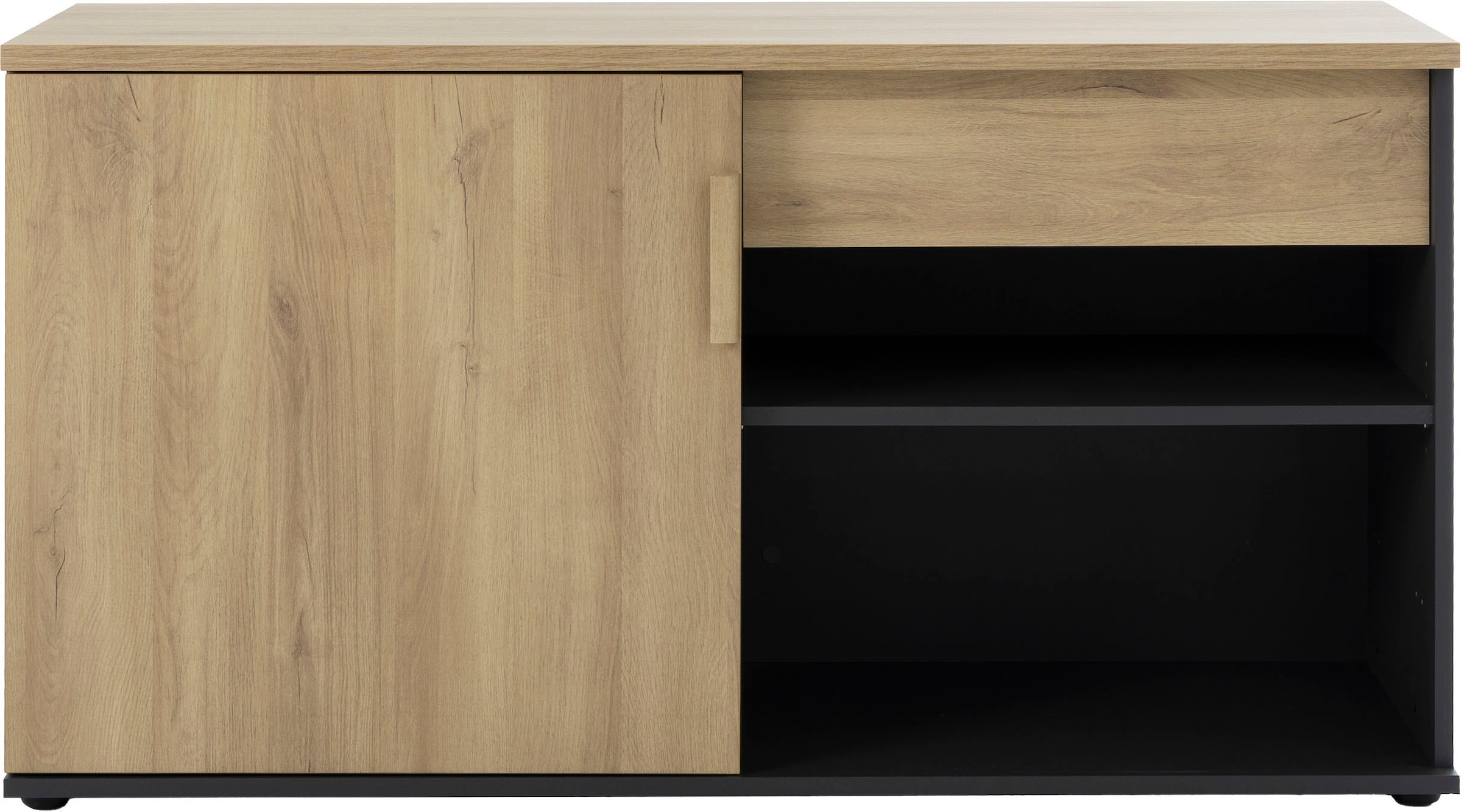 Gami Lowboard »ITALIC« Elegante Credenza, freistehend oder als Schreibtischrücklauf nutzbar