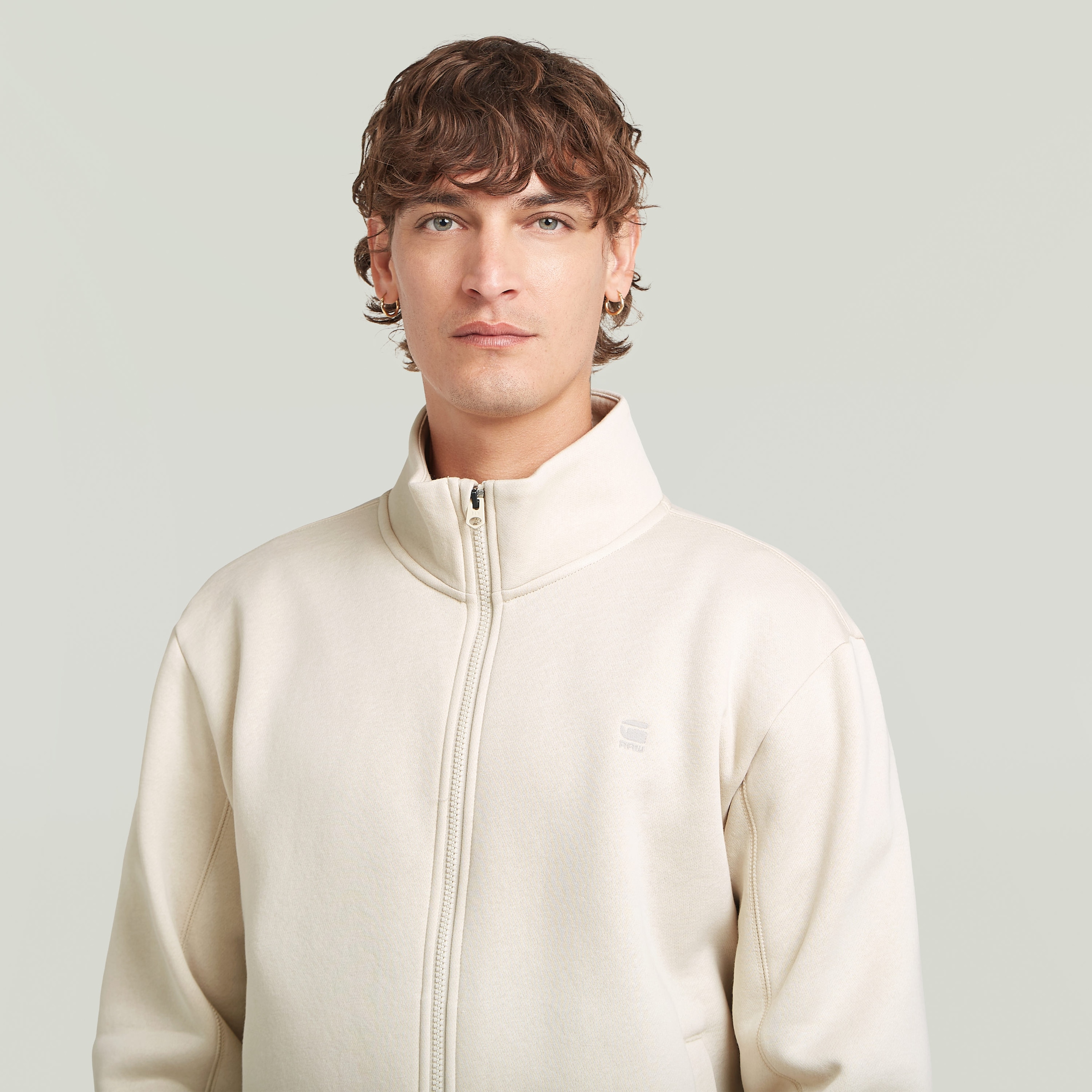 G-STAR Veste sweat mit Logostickerei auf der Brust