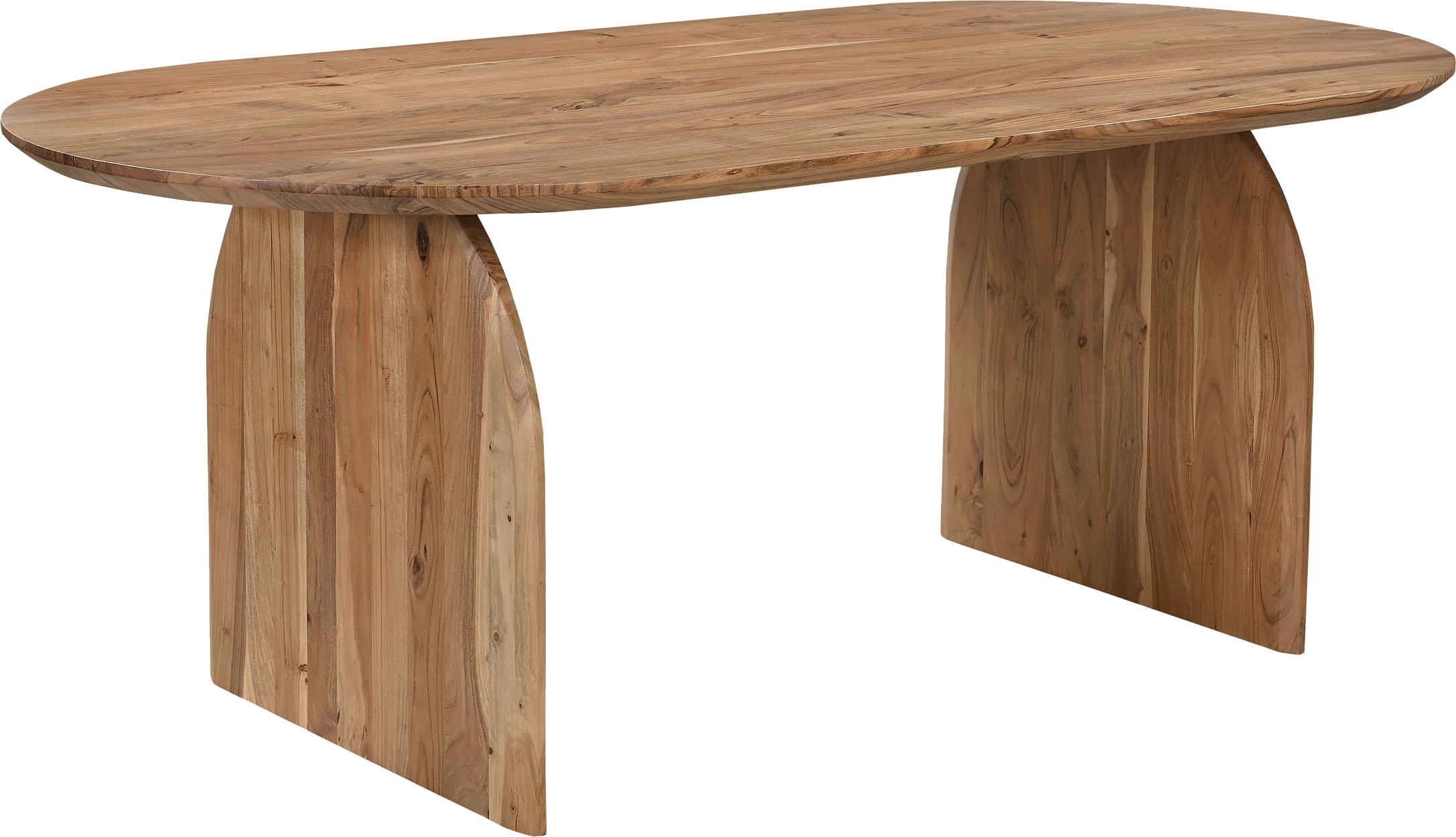 SIT Esstisch »Malmö aus Akazie 200x100 cm mit markantem Holzgestell« 1 Stk. tlg. 5 cm starke Akazienplatte mit natürlicher Maserung als Unikat