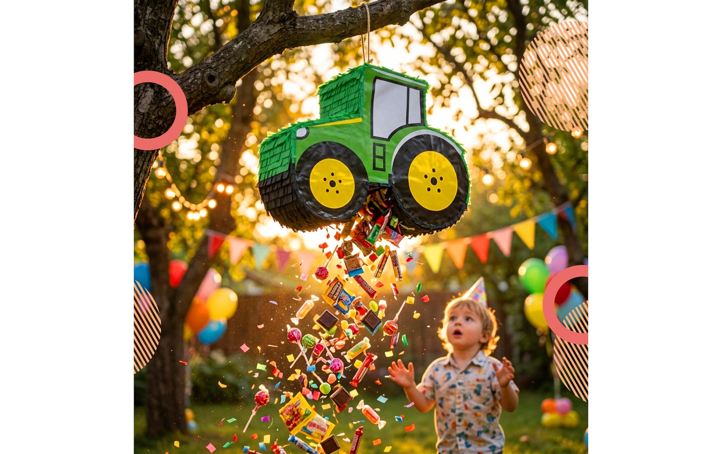 relaxdays Pinata »Traktor Traktor«