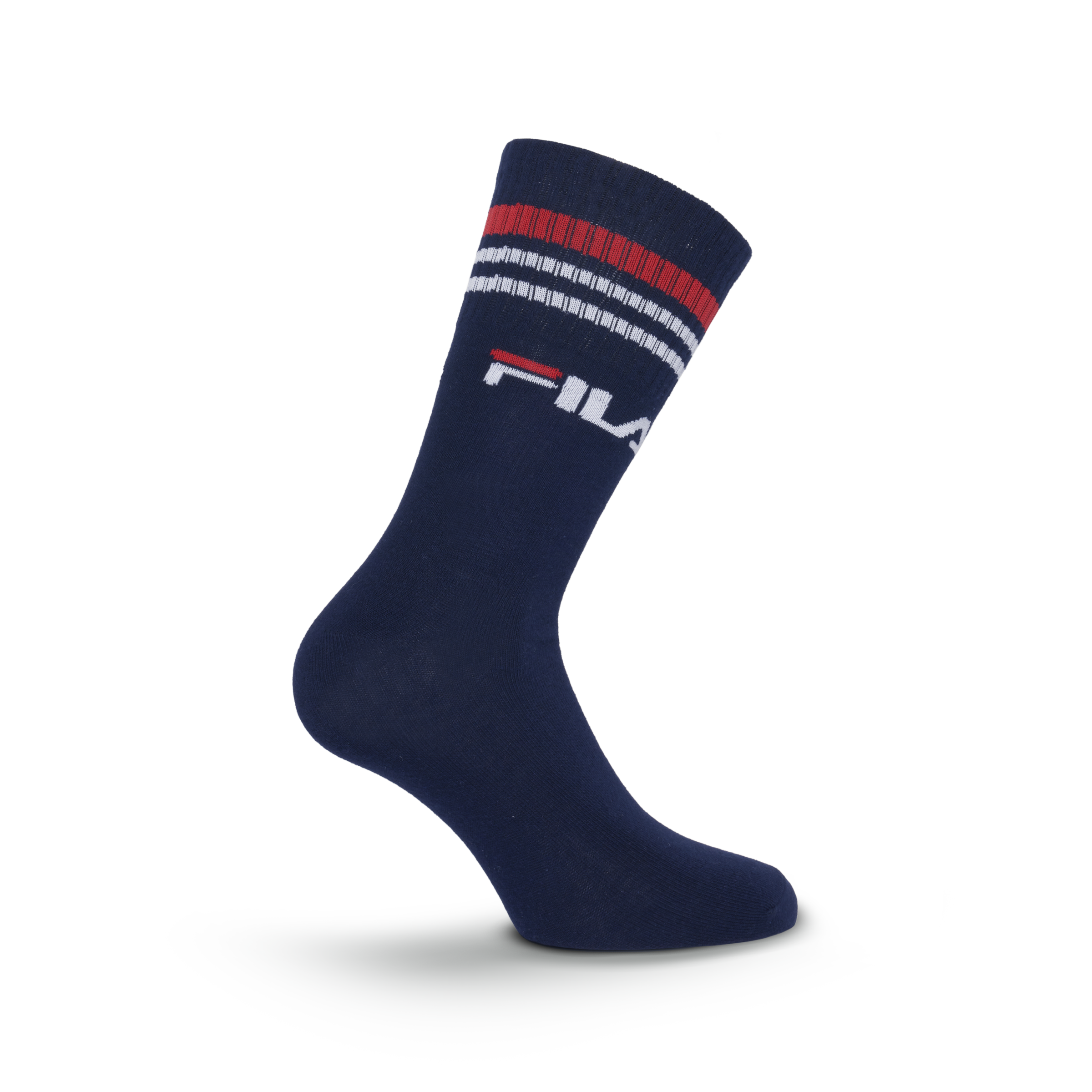 Fila Chaussettes 3 Paar,  breites Rippenbündchen, Logoschriftzug, Cotton-Mix