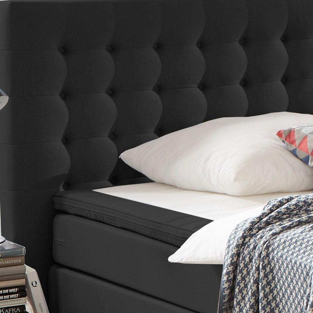 ATLANTIC home collection Lit boxspring »Anni« mit Bonnell-Federkernmatratze und Topper