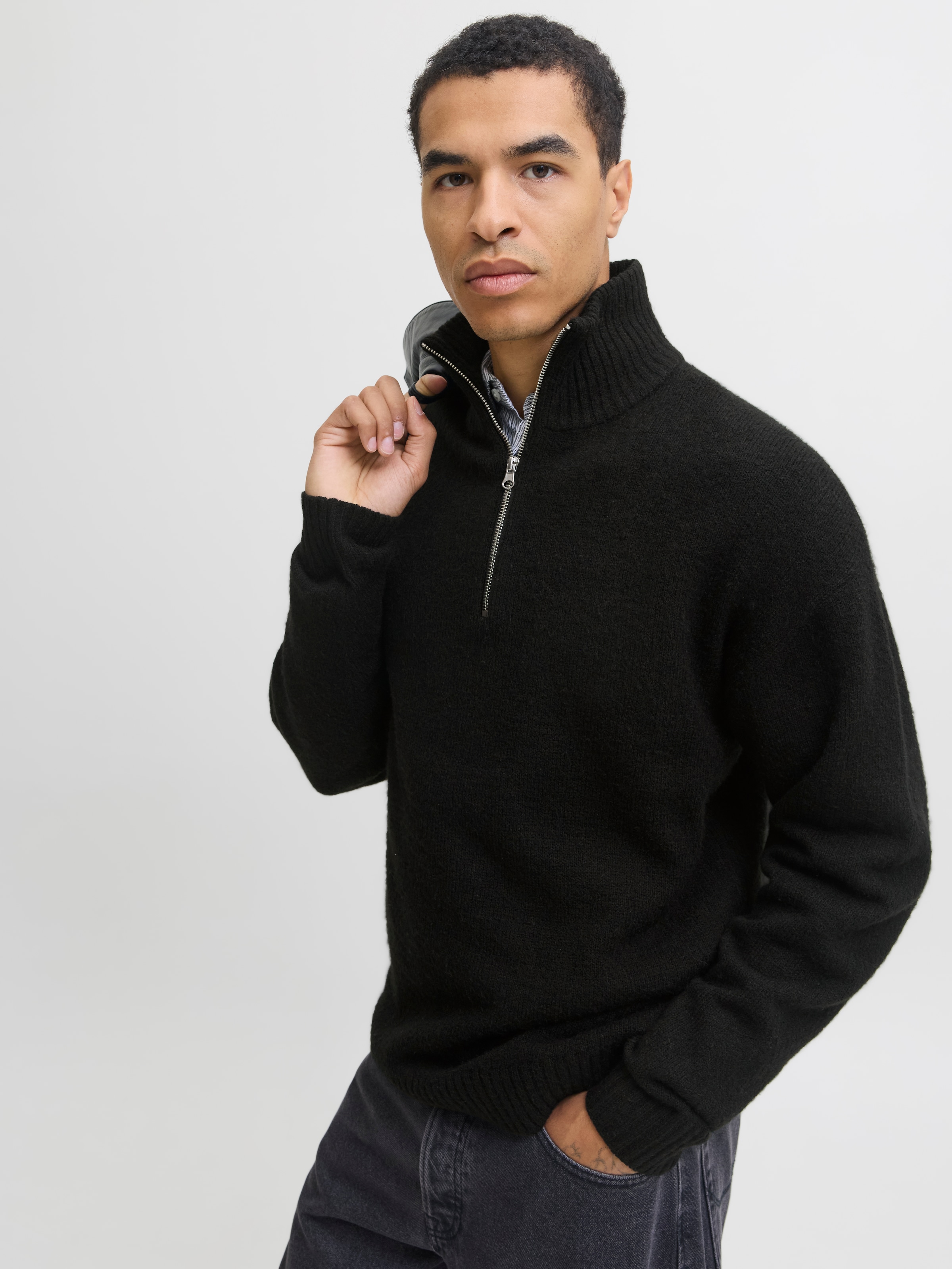 Jack & Jones Troyer »JJESOHO OLLIE KNIT HALF ZIP SN«
