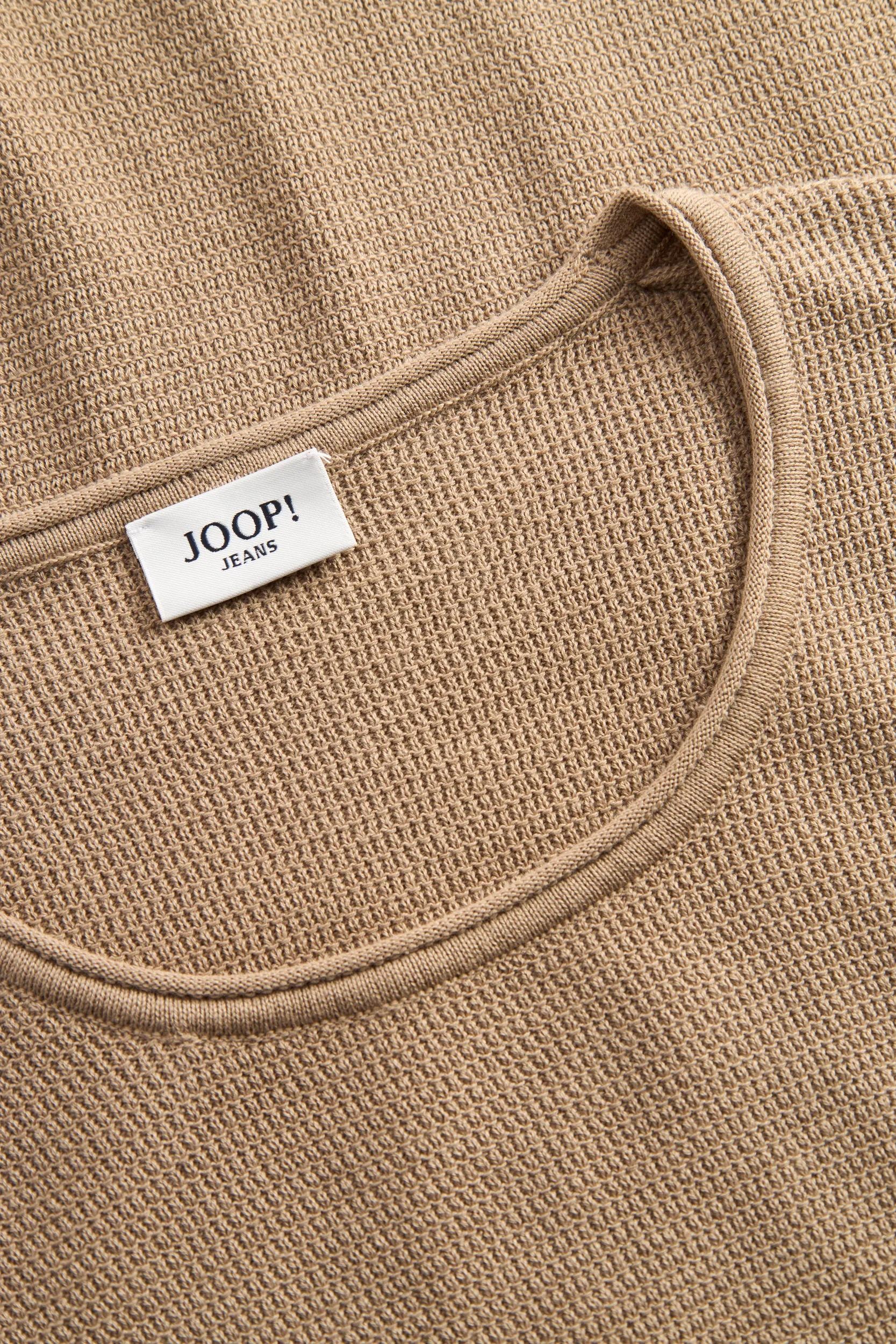 Joop Jeans Pull à col rond »Svenor« mit feinem Strukturmuster