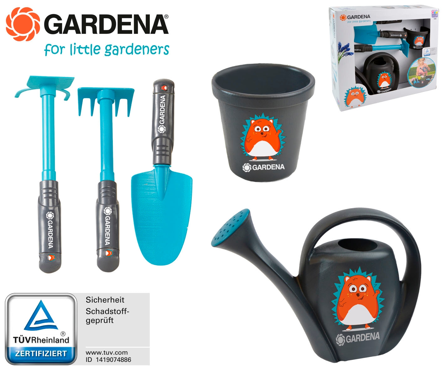 Happy People Kinder-Gartenset »GARDENA Starter Set Igel«