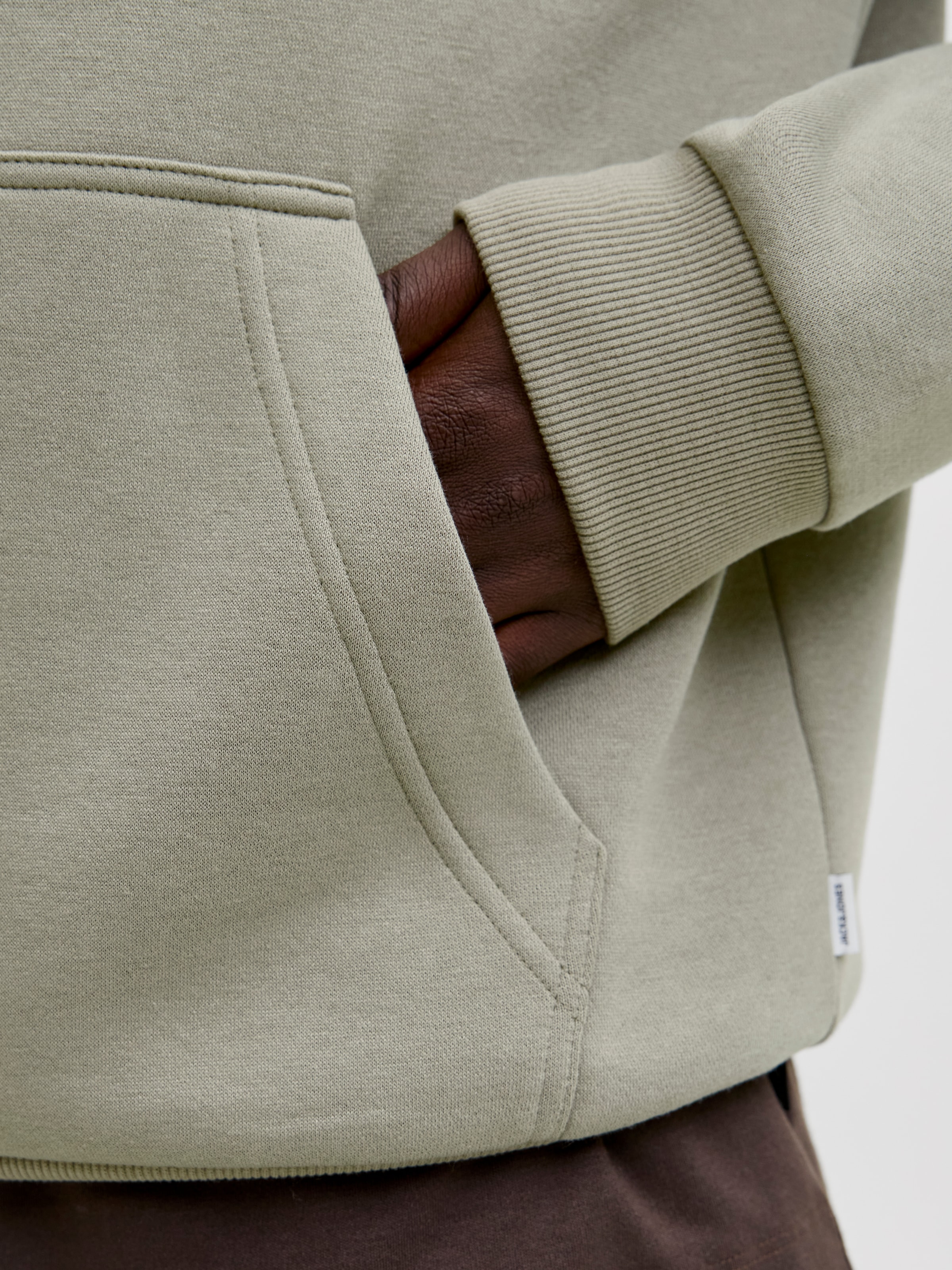 Jack & Jones Sweat à capuche »JJEBRADLEY SWEAT HOOD NOOS«, Materialmix, relaxed fit
