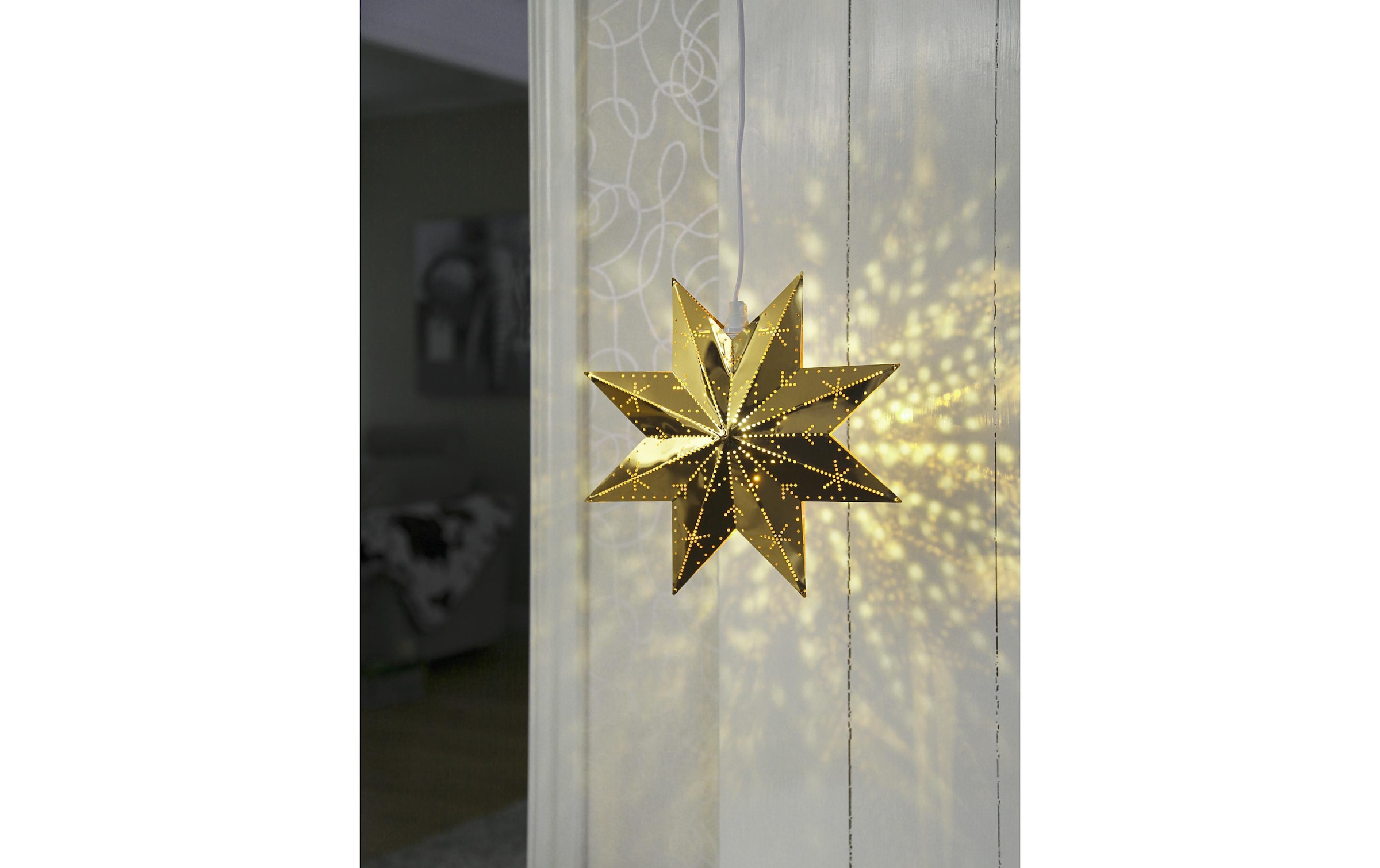 Parforce Traditional Hunting Figurine de Noël »Fensterhänger Metallstern Classic, 28 cm, Messing«