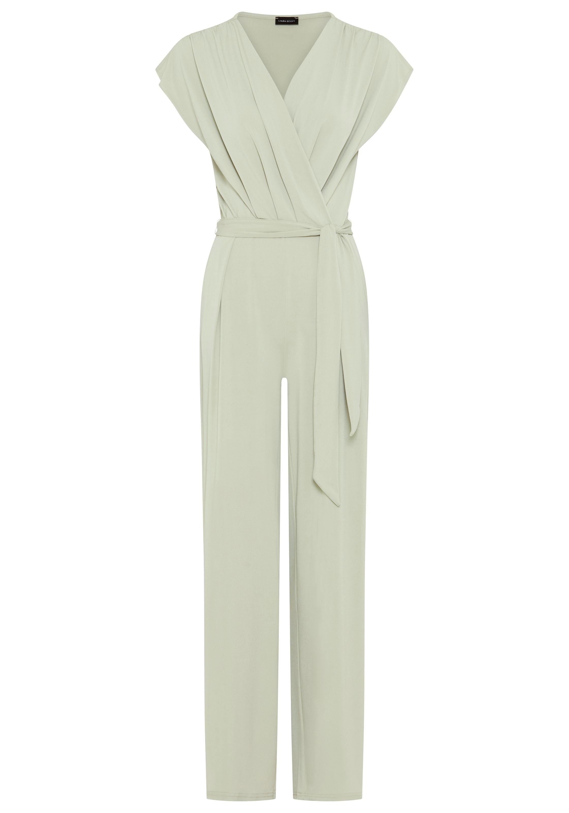 Laura Scott Jumpsuit mit eleganter Wickeloptik und Gürtel