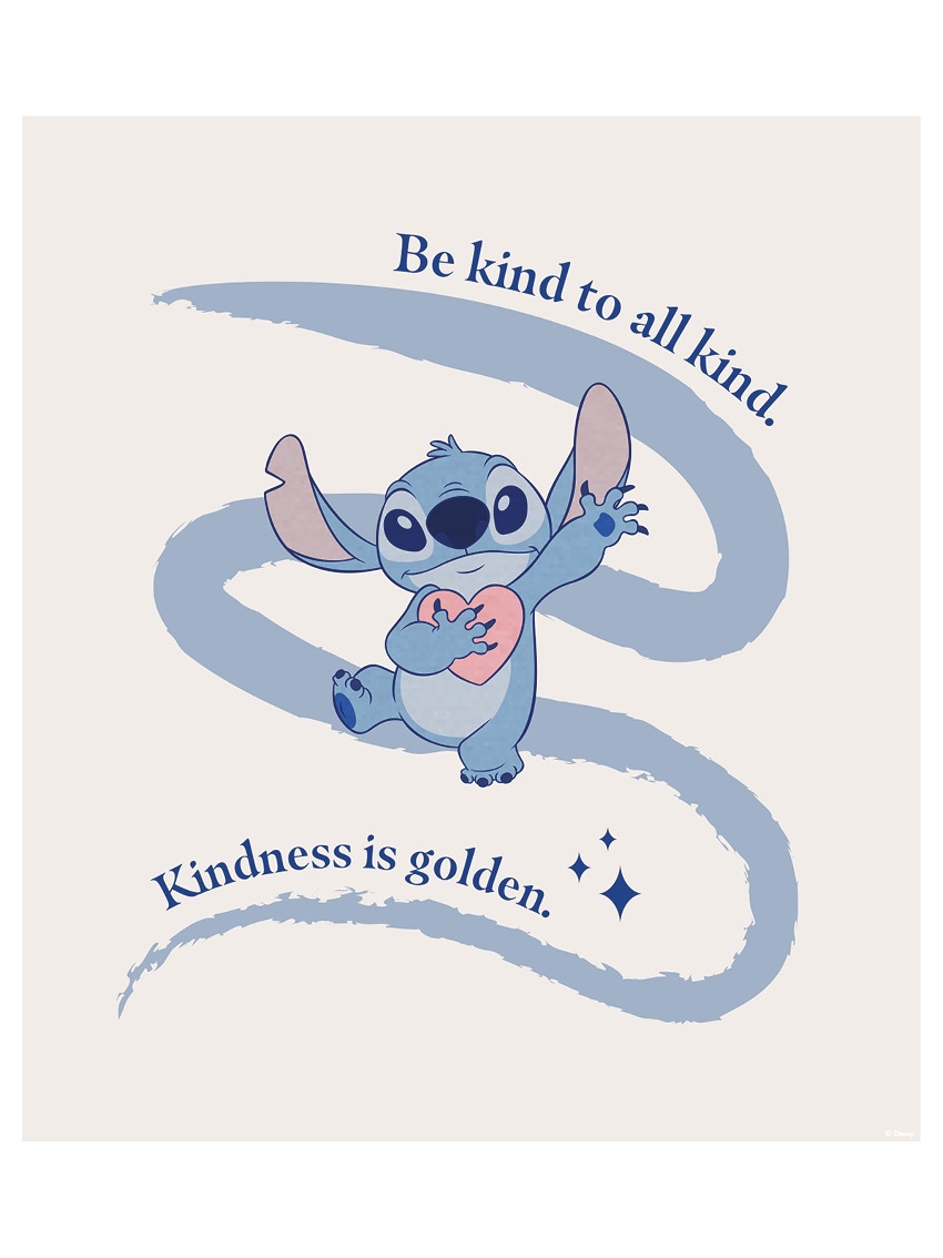 Komar Image »Stitch Kindness« Disney 1 cuis tlg. tableau mural décoratif pour chambre d'enfant - sans cadre