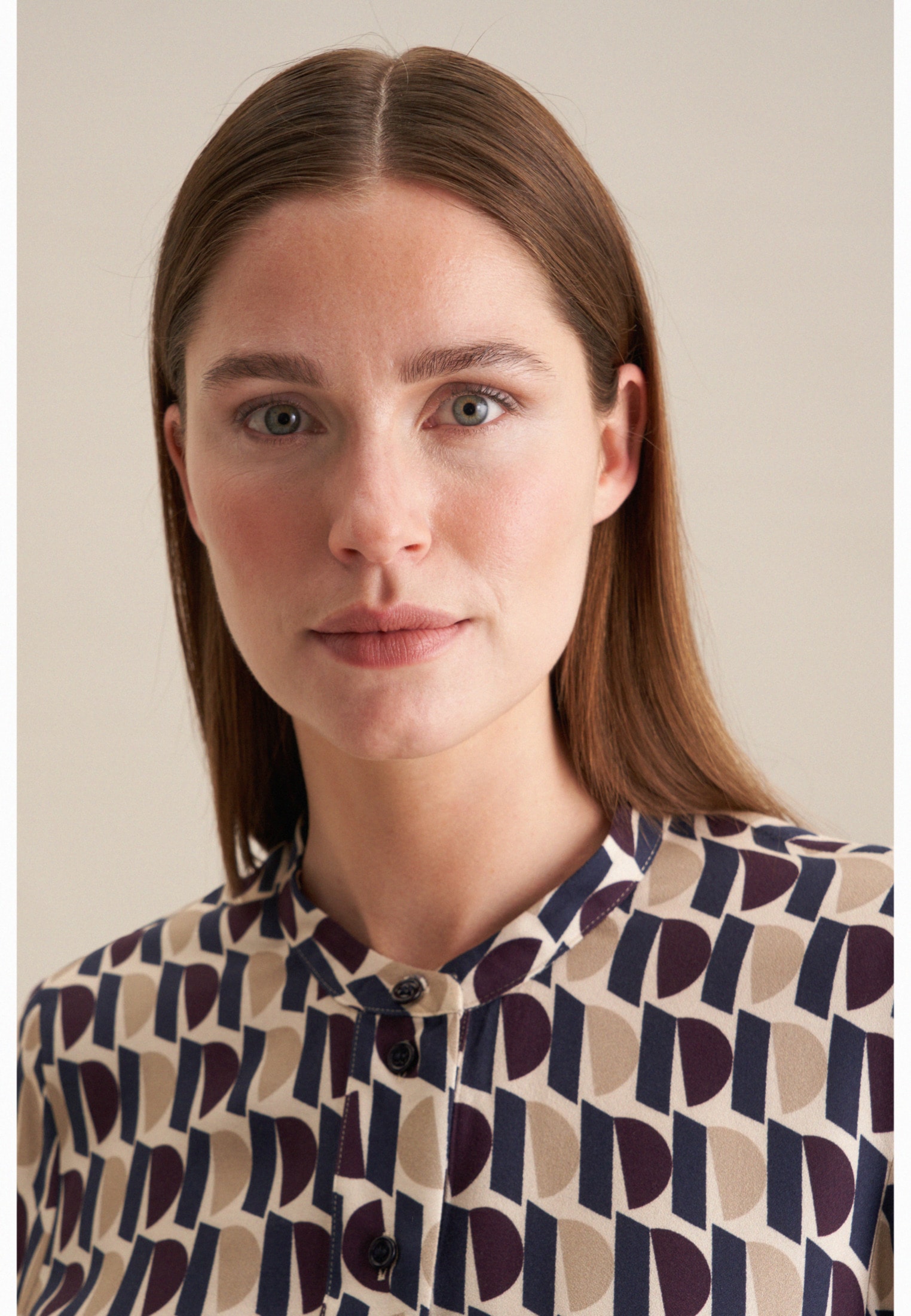 seidensticker Klassische Bluse »Schwarze Rose« Tunika Druck