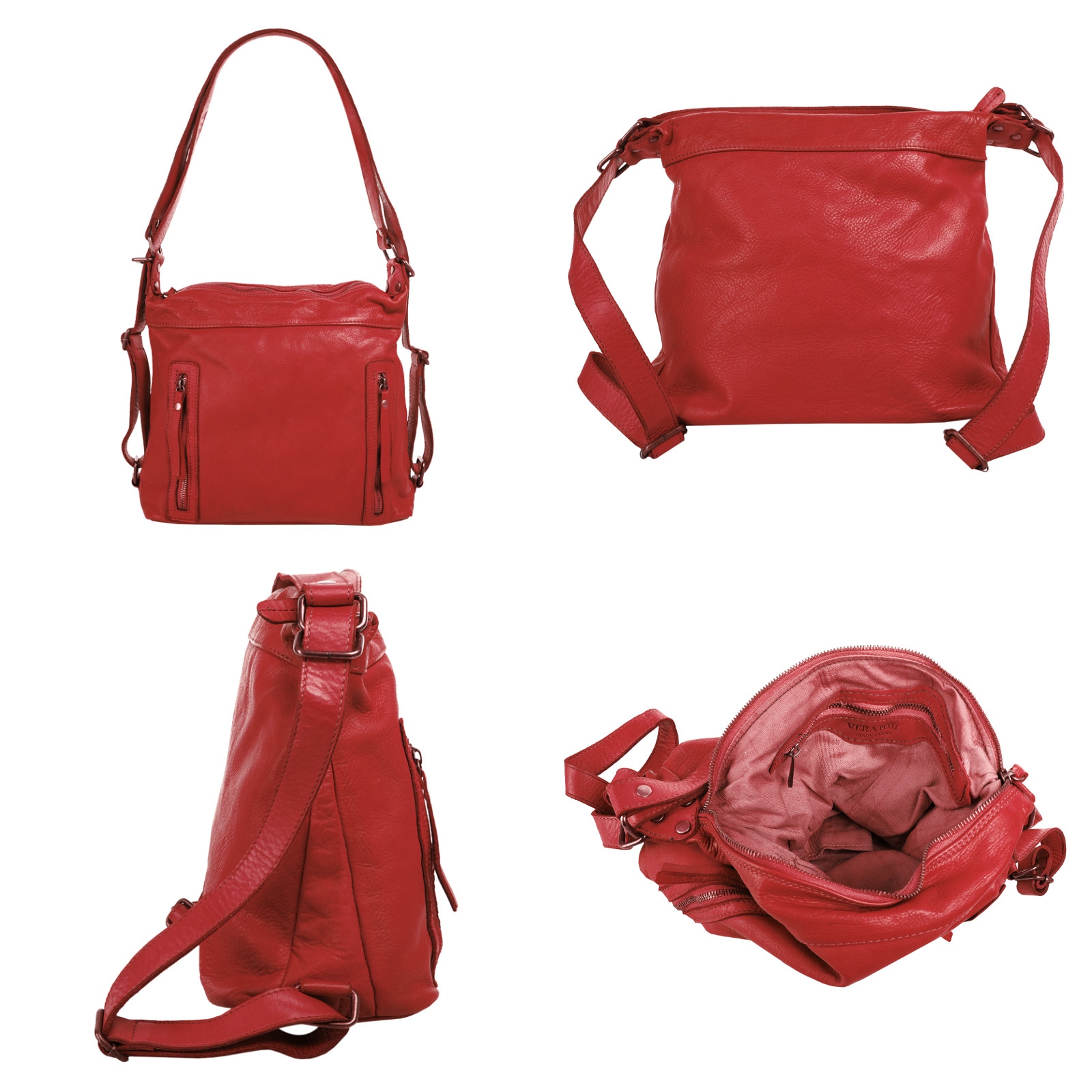 Samantha Look Shopper echt Leder, Made in Italy