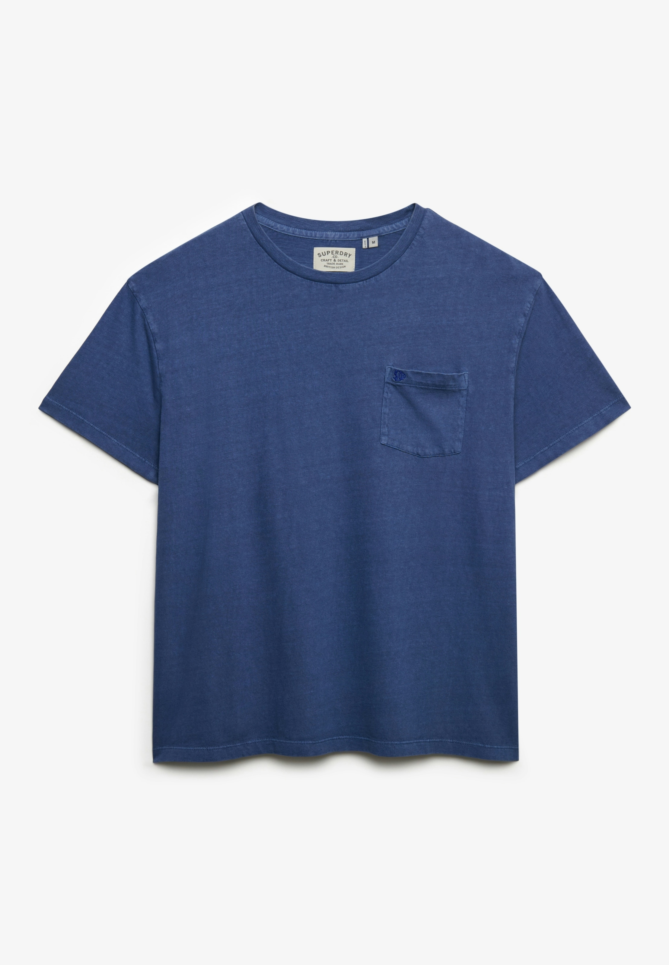 Superdry »COTTON CLASSIC LINEN PKT TEE« Mélange de coton, coupe décontractée en mélange coton-lin léger et aéré