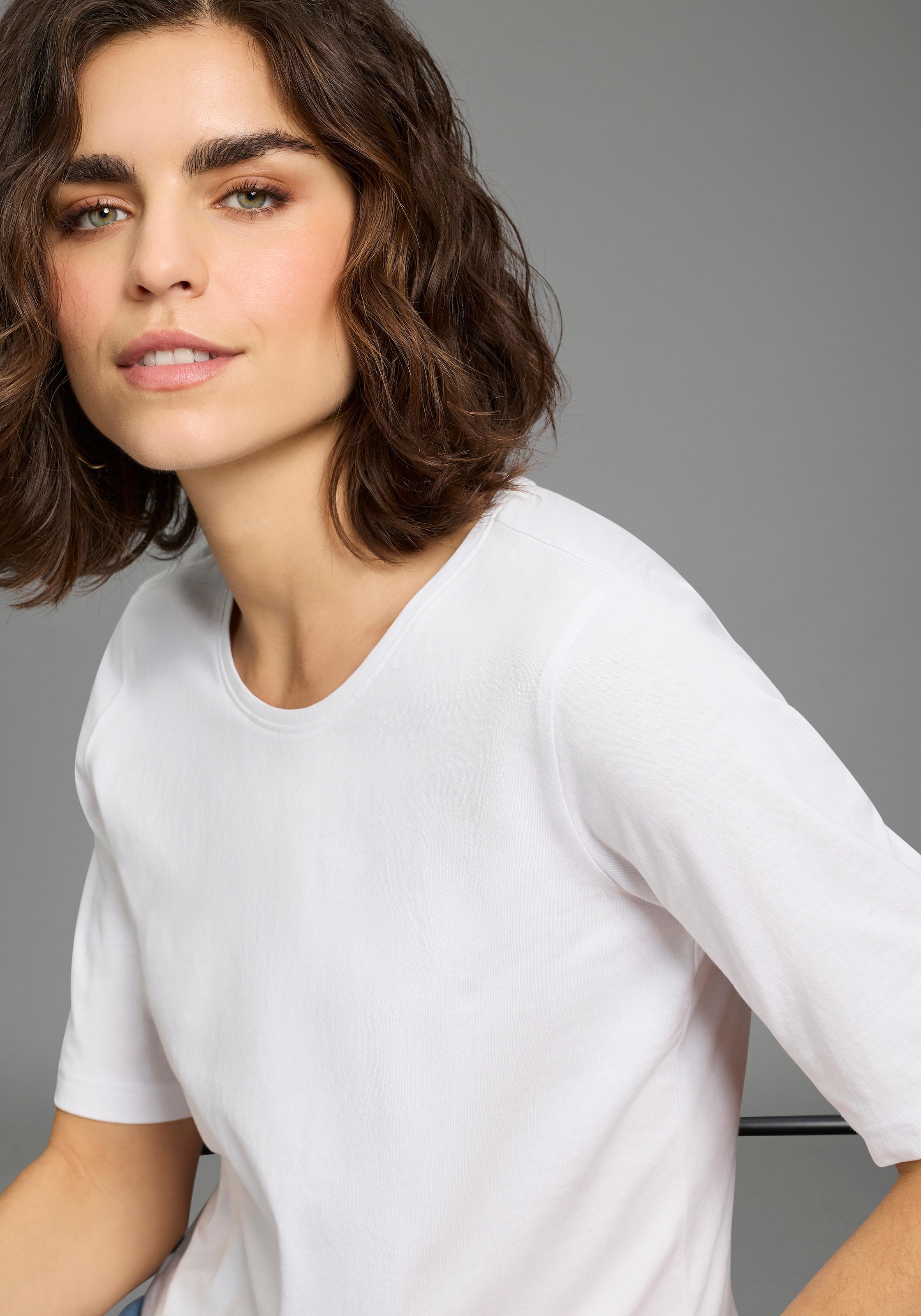 Flashlights T-shirt mit modischem Halbarm, Basic Allrounder