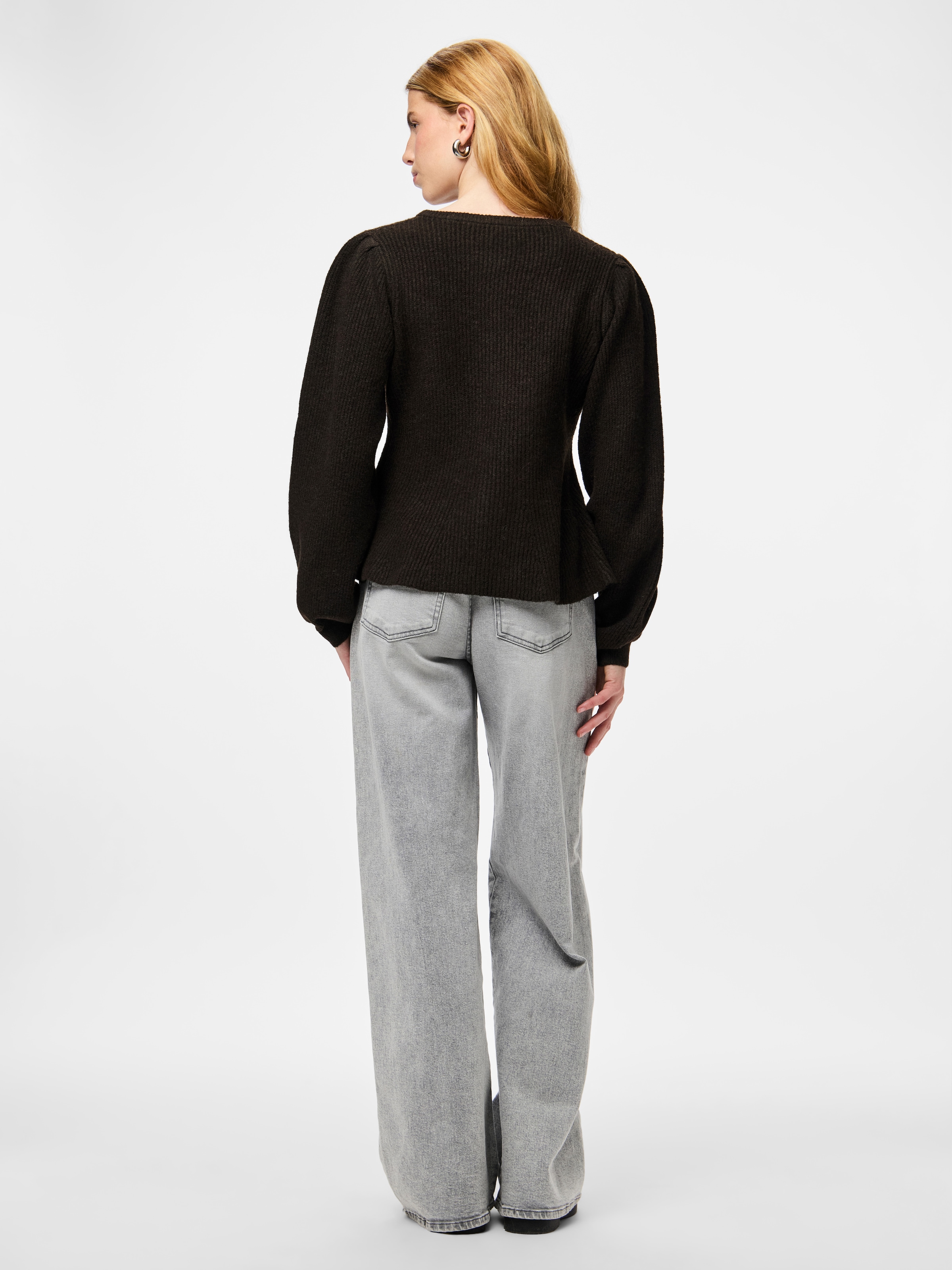 pieces Veste en tricot »PCSILLY LS PUFF KNIT CARDIGAN NOOS BC« mélange de matériaux