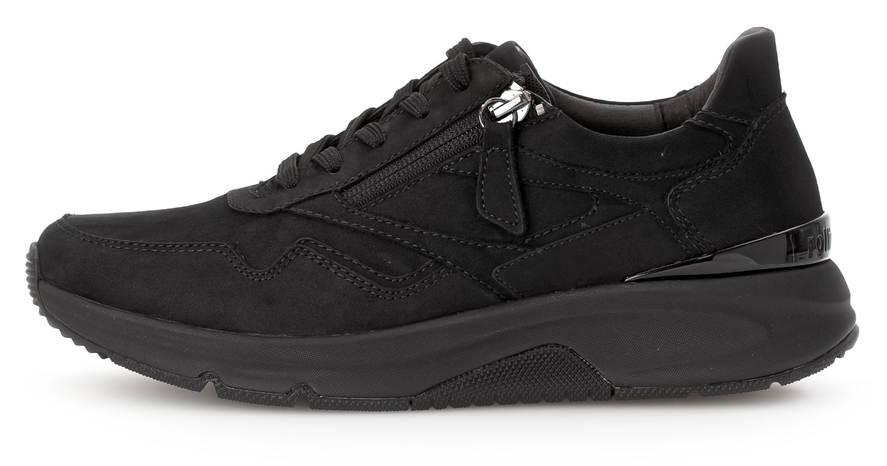 rollingsoft Baskets compensées  chaussure de loisirs, chaussure basse, chaussure à lacets, logo au talon