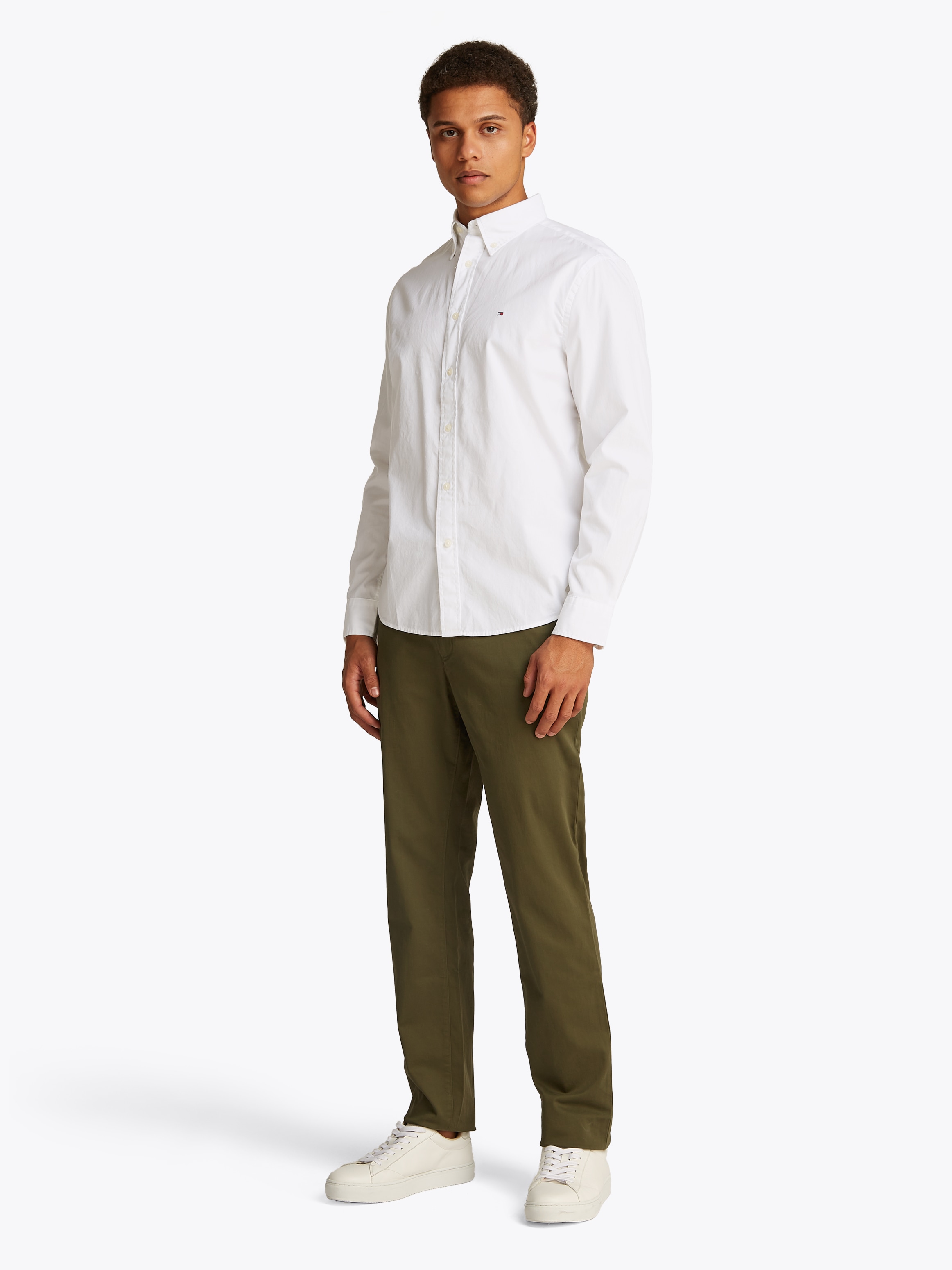 Tommy Hilfiger Langarmhemd »CORE FLEX POPLIN SOLID Regular Fit SHIRT«