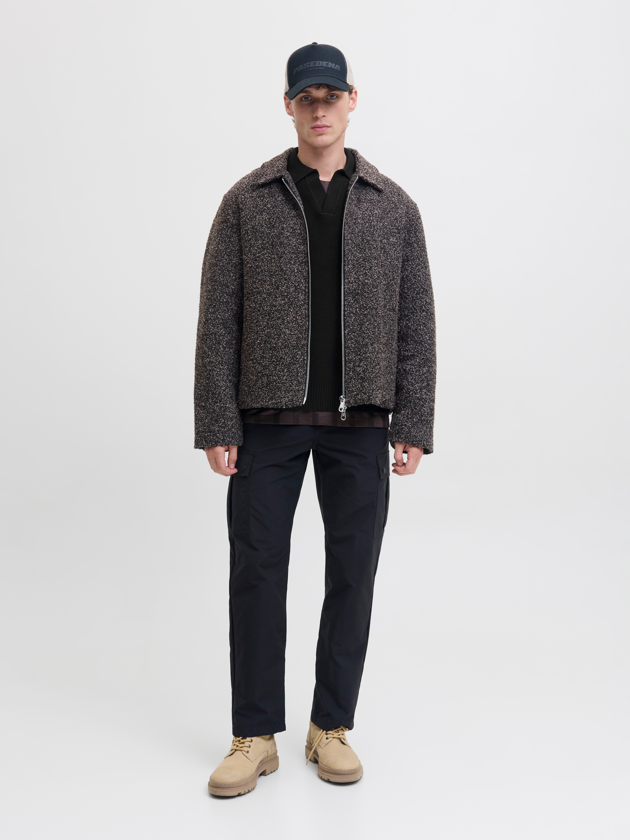 Jack & Jones Pull en tricot »JCOCOVER KNIT SPLIT NECK POLO«