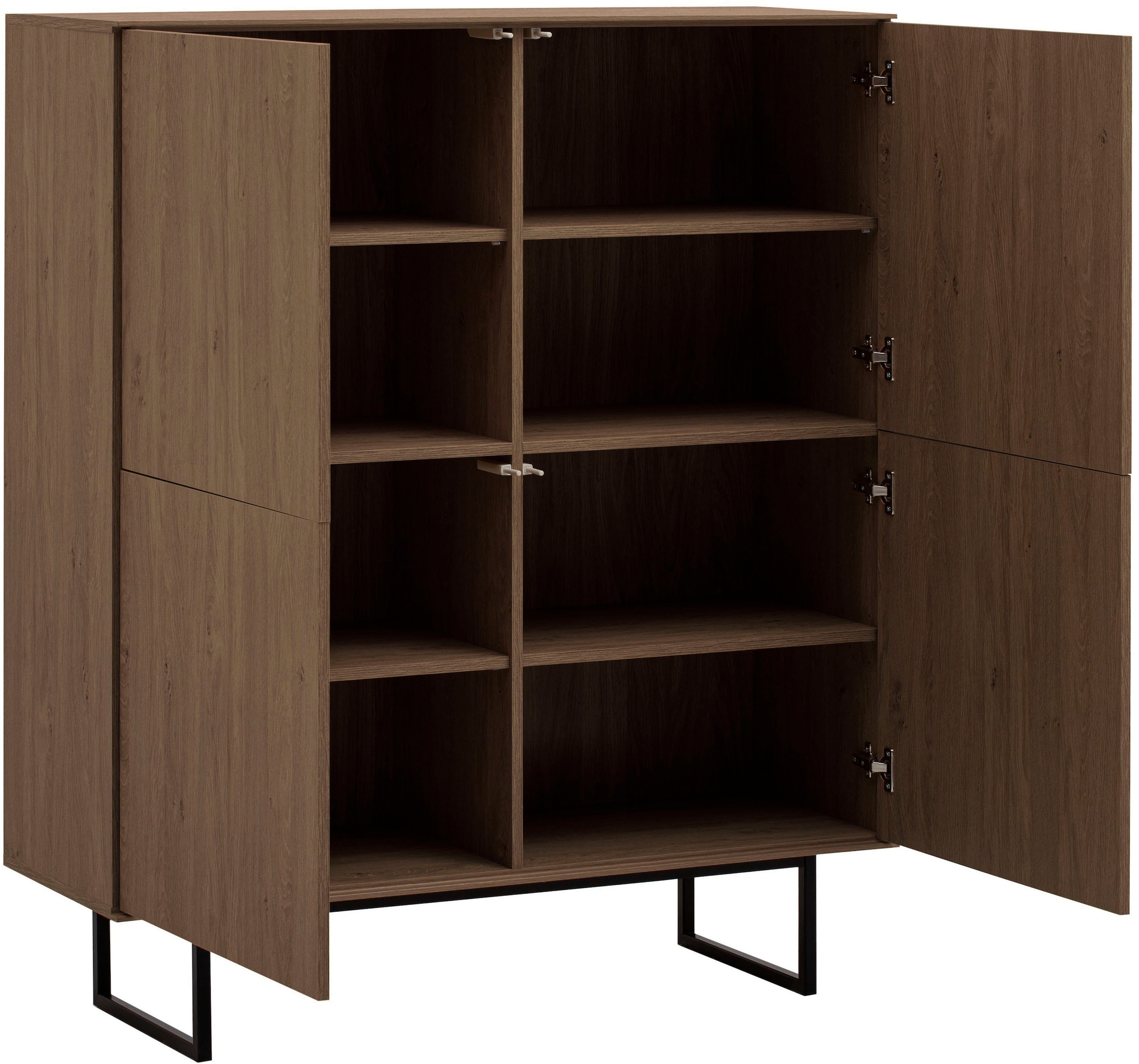 Home affaire Buffet haut »Lund, moderner Schrank, Kommode mit Kufengestell« surface supérieure visuellement fine, aspect haut de gamme, espace de rangement suffisant
