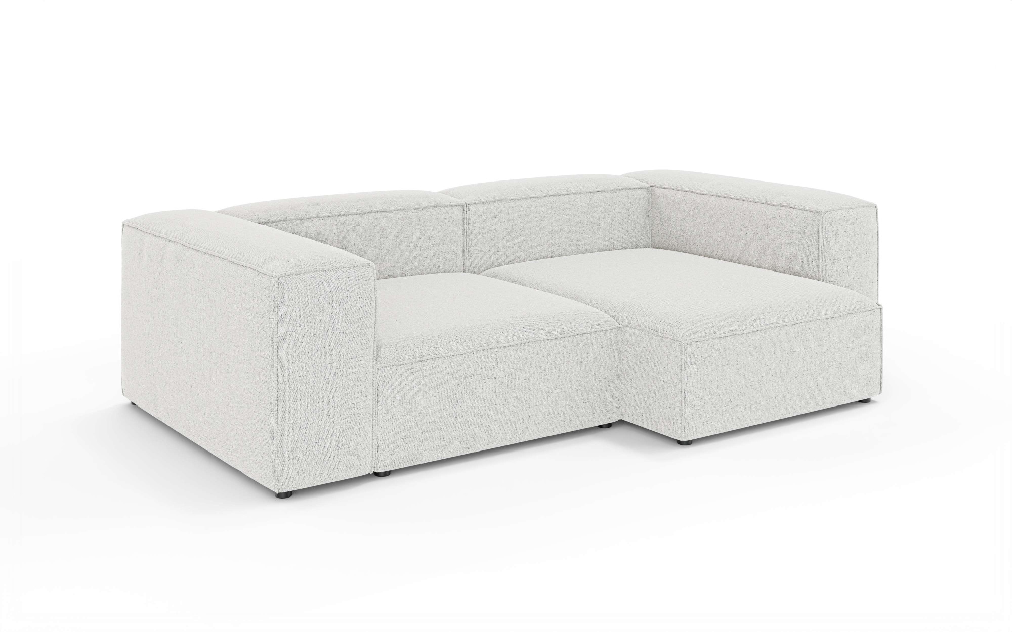 GOODproduct Canapé d'angle »XL HAILY L-Form, Modularsofa extra tief, Masse B/T/H: 260/160/72 cm« als Modul oder separat verwendbar, für individuelle Zusammenstellung
