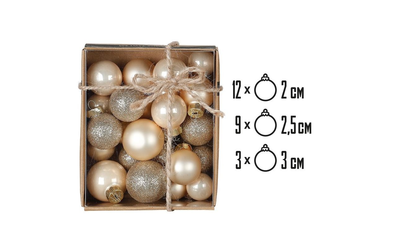   Weihnachtsbaumkugel »Holly & Jolly Weihnachtskugel Mini  Ø 2-3 cm«
