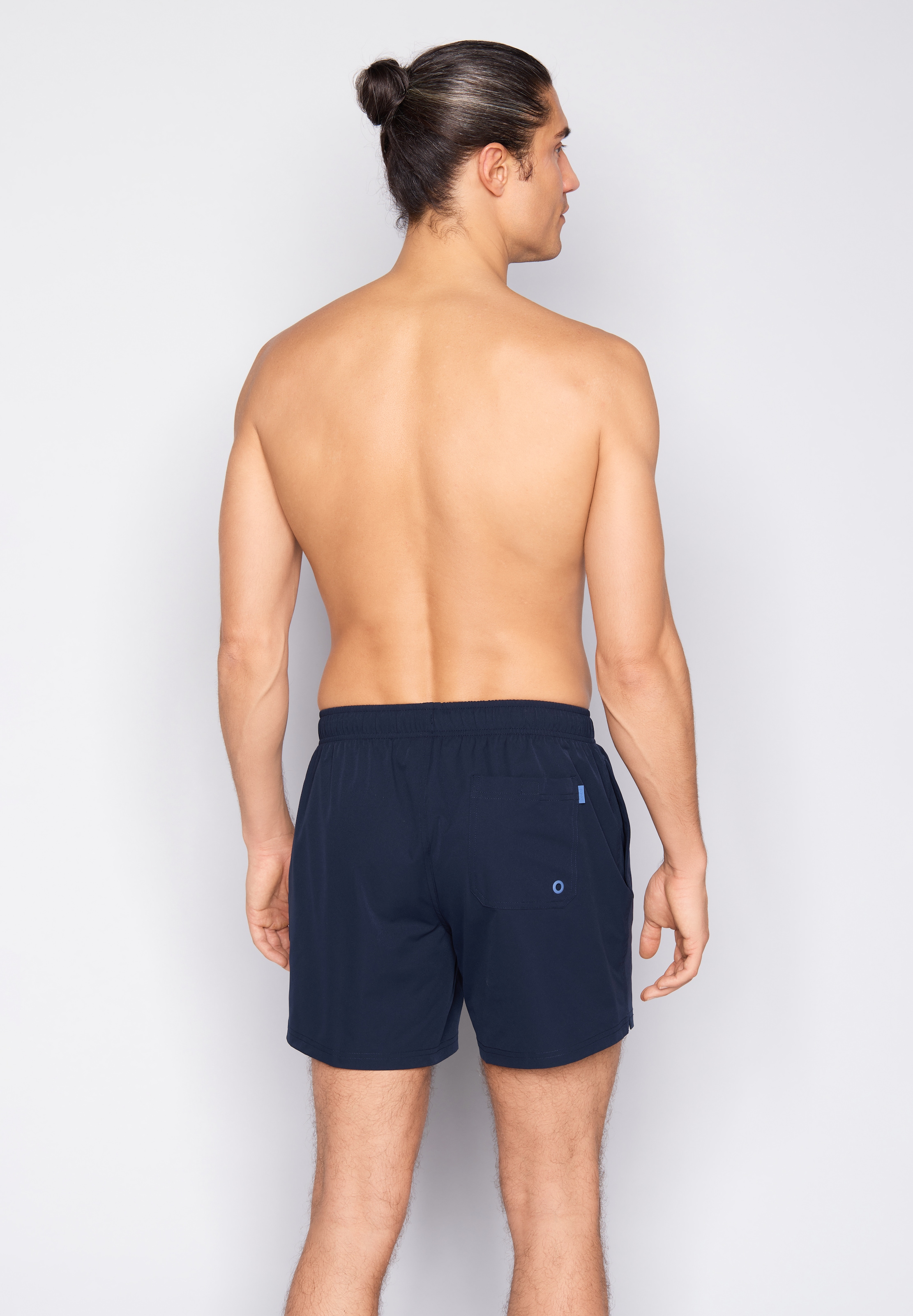 JOOP! Short de bain »Solid Cornflower« avec poches latérales et cordon de serrage