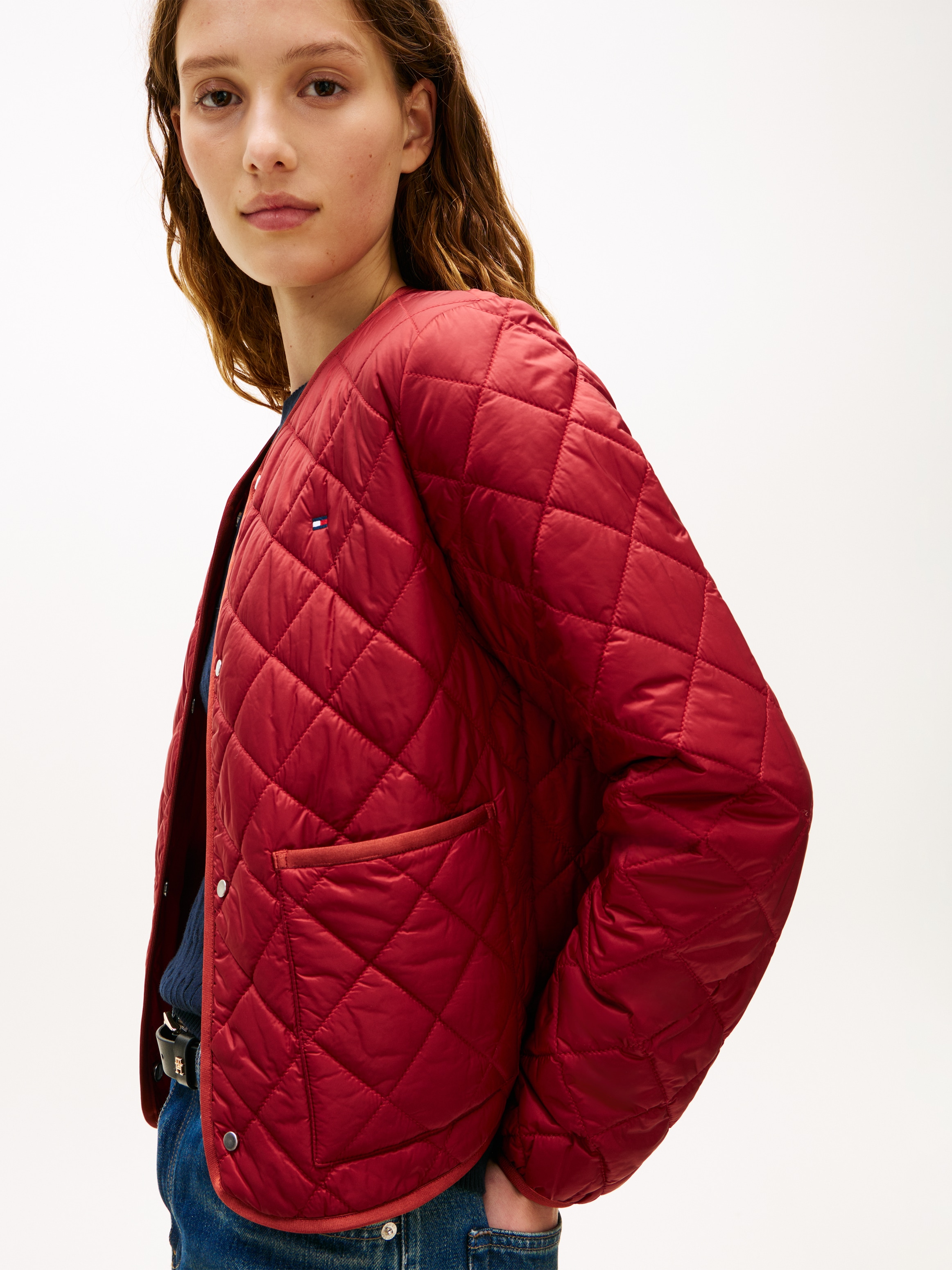 Tommy Hilfiger Veste matelassée »LW PADDED REG QUILTED JACKET« Longueur légèrement raccourcie, coupe régulière