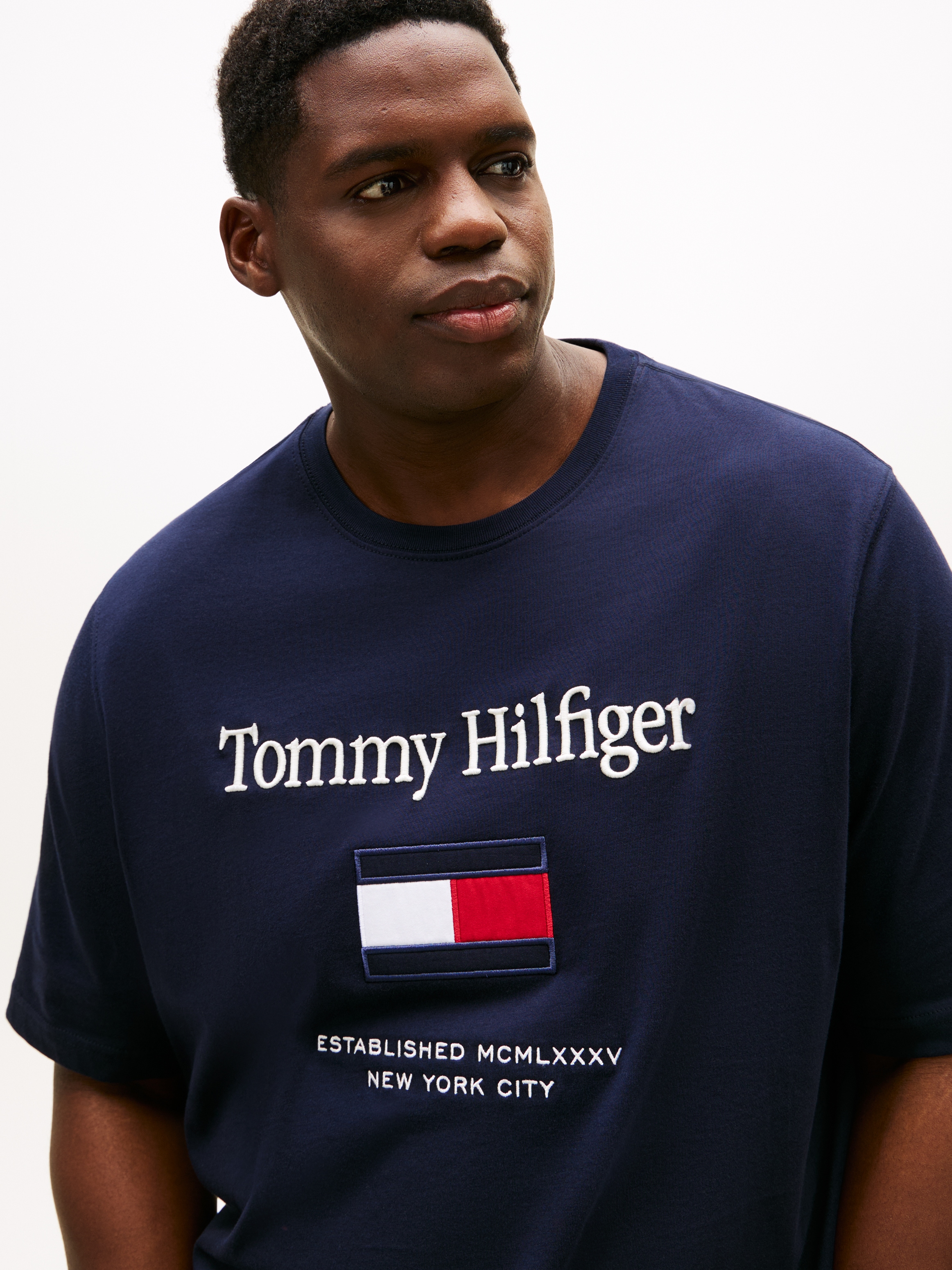 Tommy Hilfiger Big & Tall T-Shirt »BT-TOMMY EMBRO FLAG« Grosse Grössen