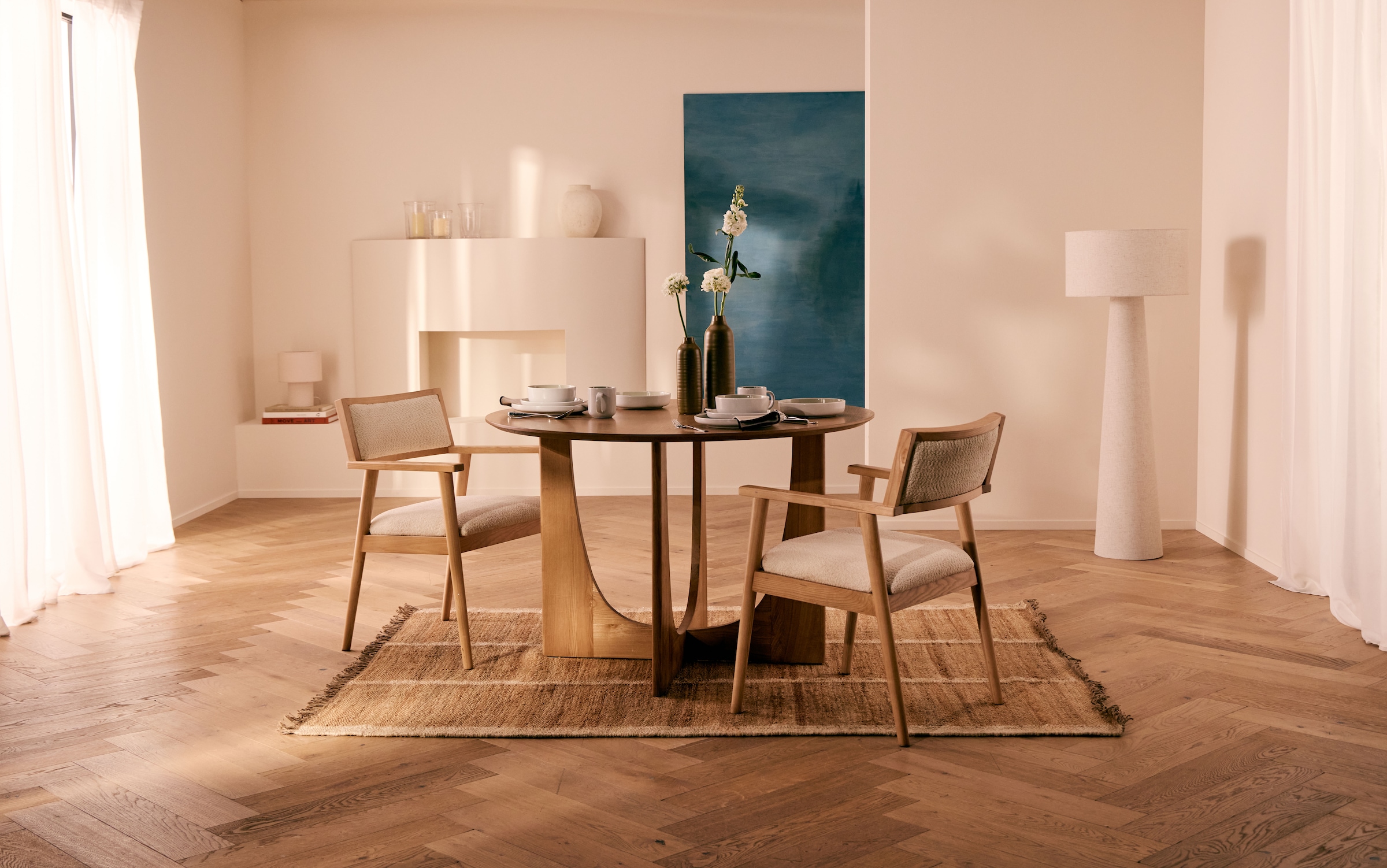 LeGer Home by Lena Gercke Teppich »Lenia, handgewebt, Jute« rechteckig 10 mm Höhe mit Fransen, Teppich, Wohnzimmer, Schlafzimmer, Esszimmer