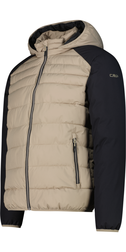 CMP Veste matelassée »MAN JACKET SNAPS HOOD« avec capuche Avec capuche amovible, en polyester