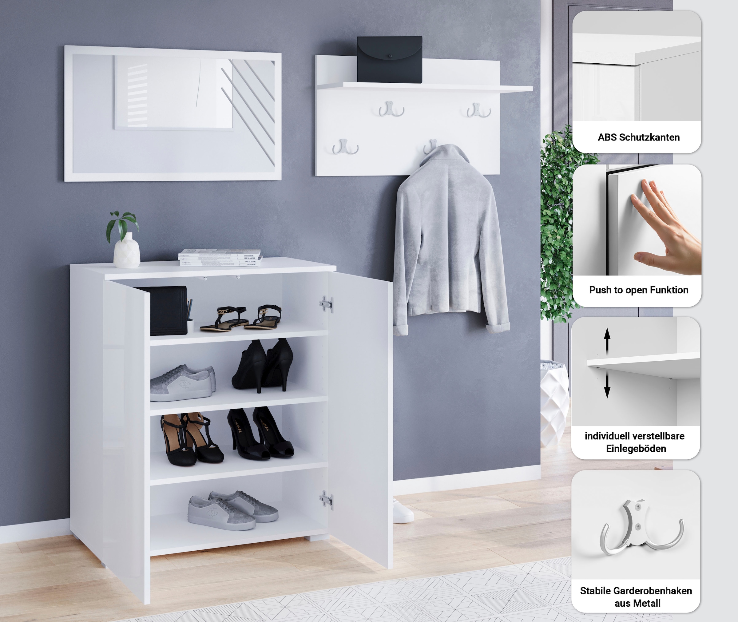 GOODproduct Ensemble de vestiaires »PARIS/ TOKYO« Ensemble complet, 3 cuis tlg.