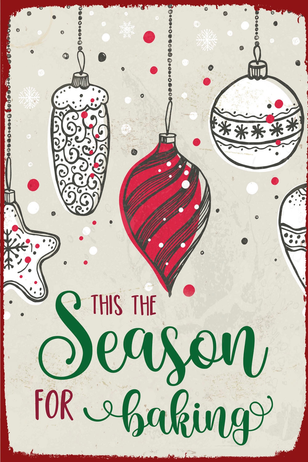 queence Tableau métallique »Baking Season« 1 cuis tlg. Stahlschilder