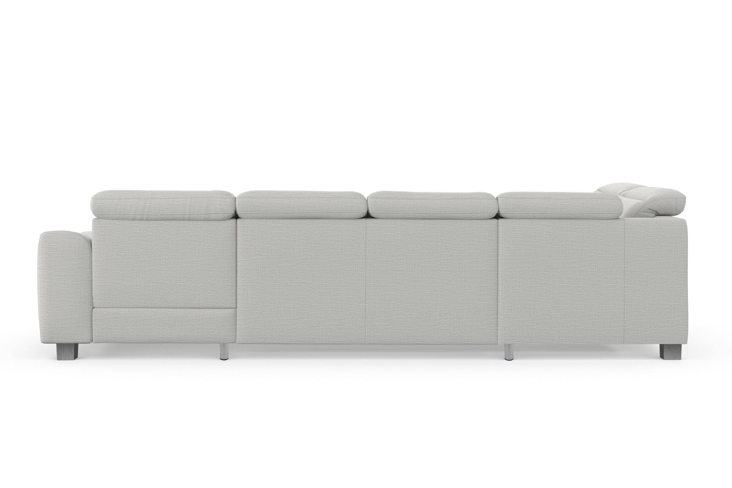 sit&more Wohnlandschaft »Dundee U-Form« mit Federkern und Edelstahlfüssen, wahlweise mit Kopfteilverstellung