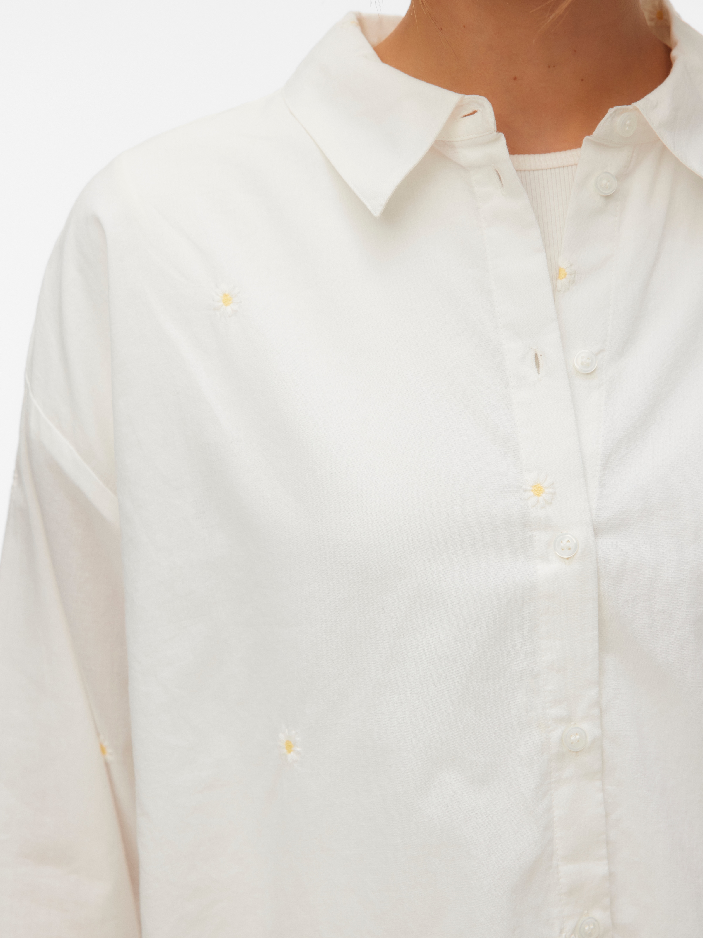 Vero Moda Blouse à manches longues »VMODONA LS SHIRT WVN NOOS« Baumwolle, regular fit