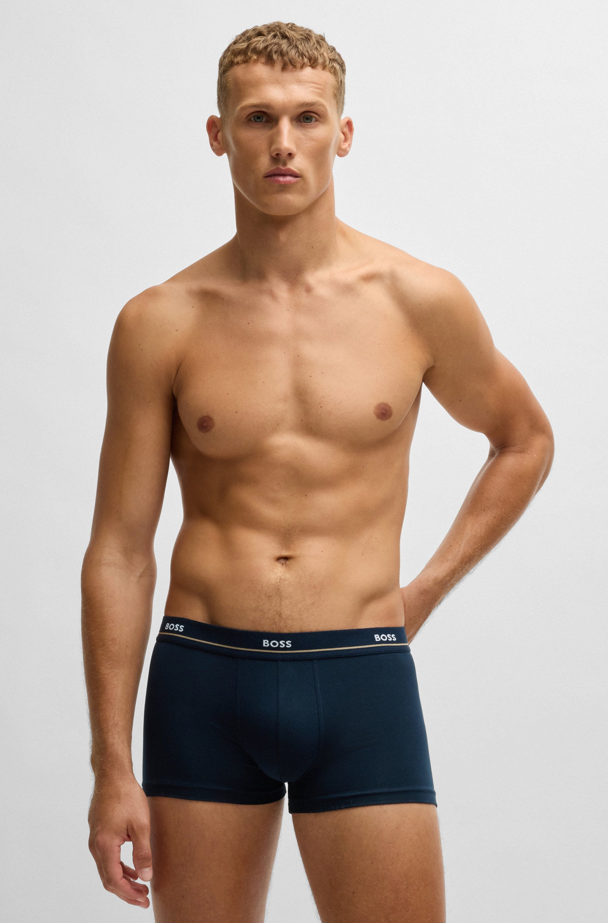 BOSS Tronc »Trunk 5P Essential« Packung, 5er Pack, 5 cuis mit modischem, teilweise kontrastfarbenen BOSS Logo-Elastikbund