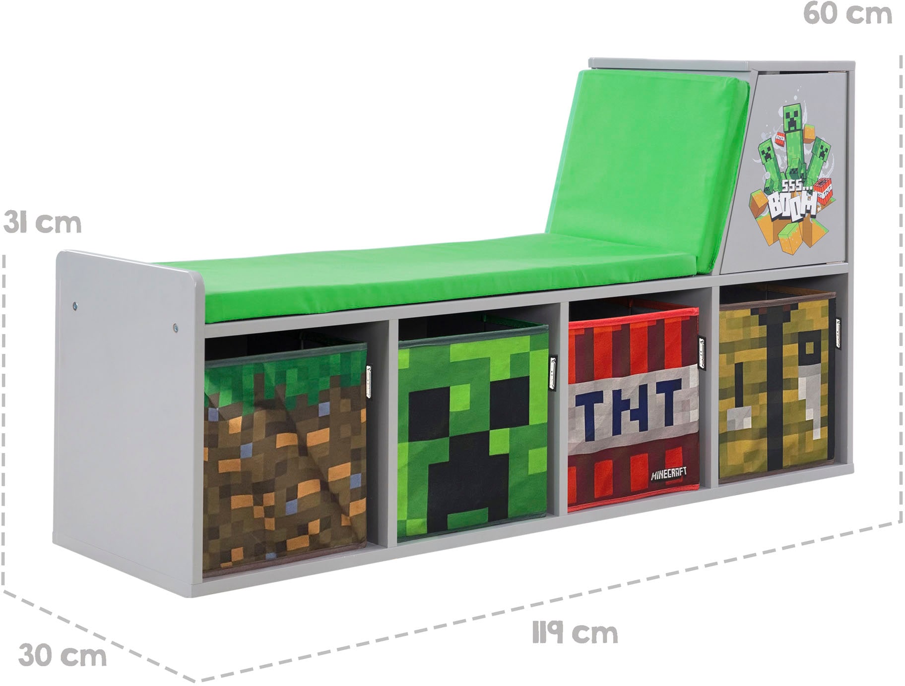 Phoenix Banc »Minecraft Lesebank« 6 cuis tlg.