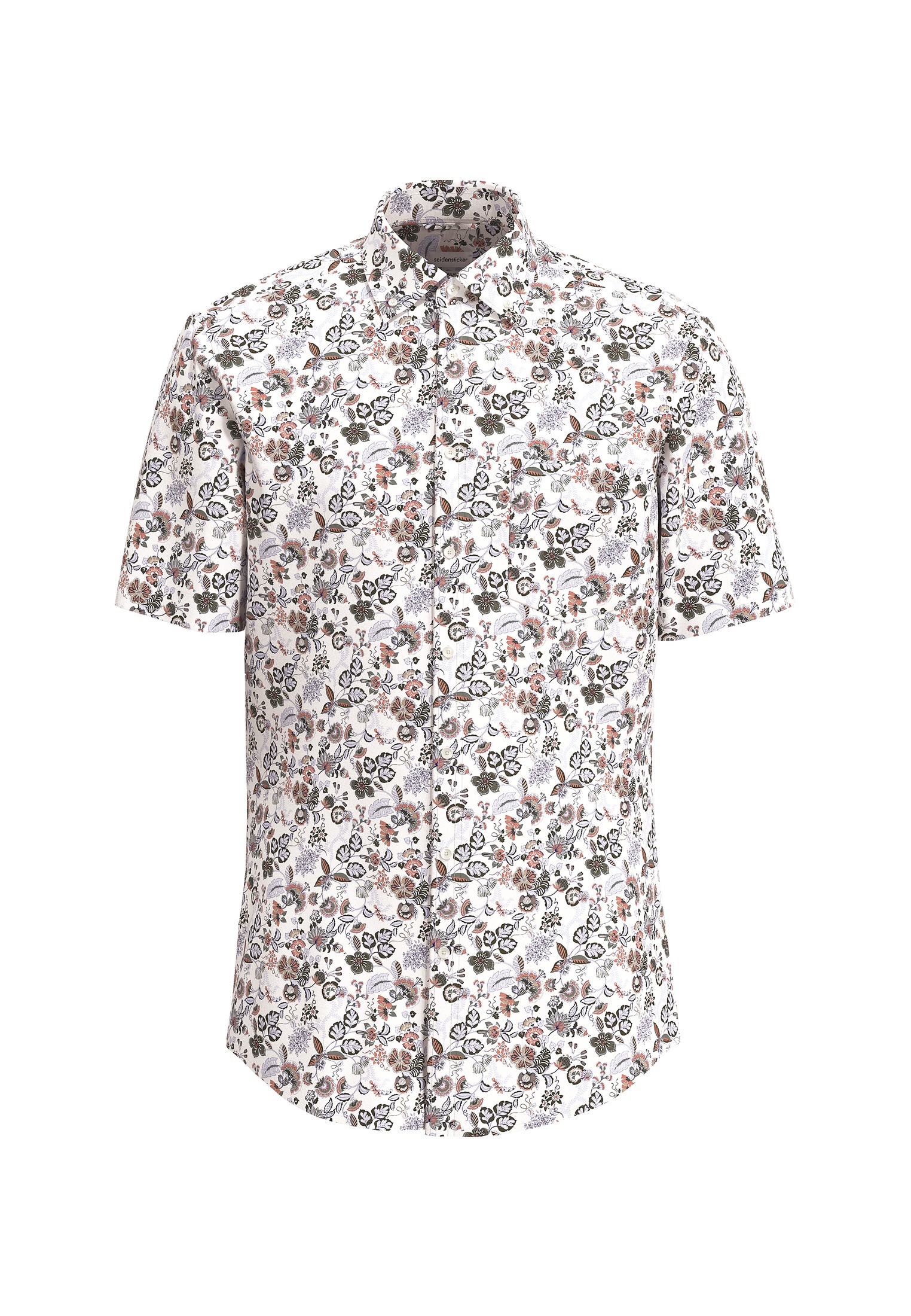 seidensticker Businesshemd »Regular« Regular 1/2 Button-Down-Kragen Druck