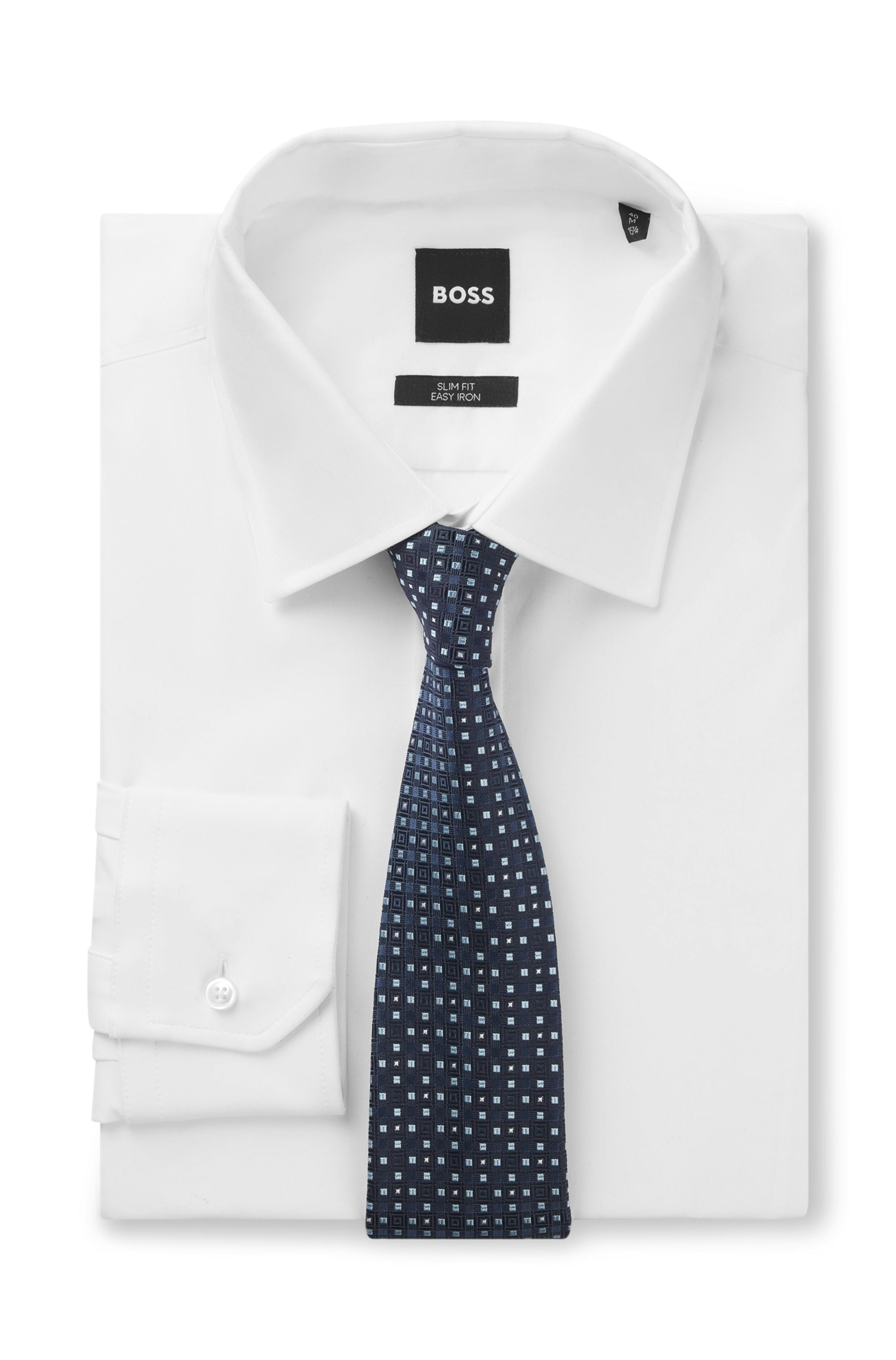 BOSS Cravate »H-Tie 7,5 cm« mit Jacquard-Struktur