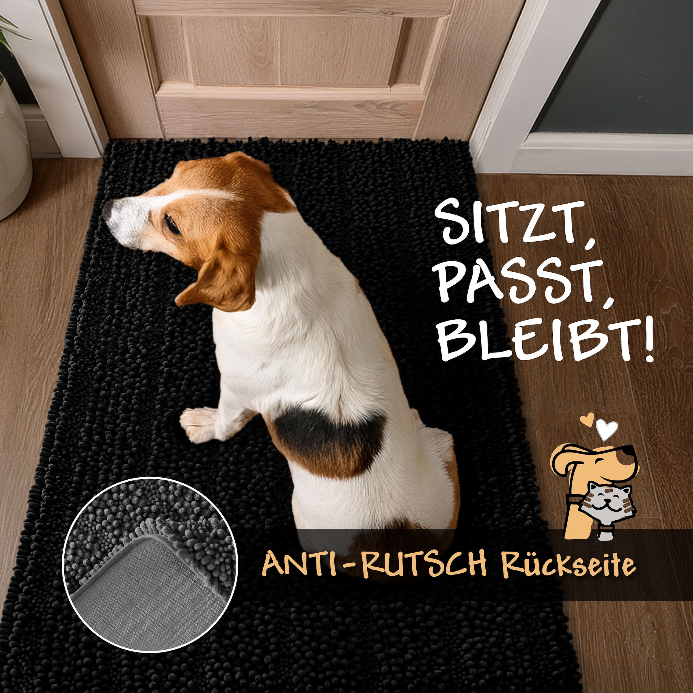 Wecon home Tapis »Cooper« Rectangulaire 22 mm Höhe Haustierteppich, rutschfest, waschbar, weicher Chenille Teppich