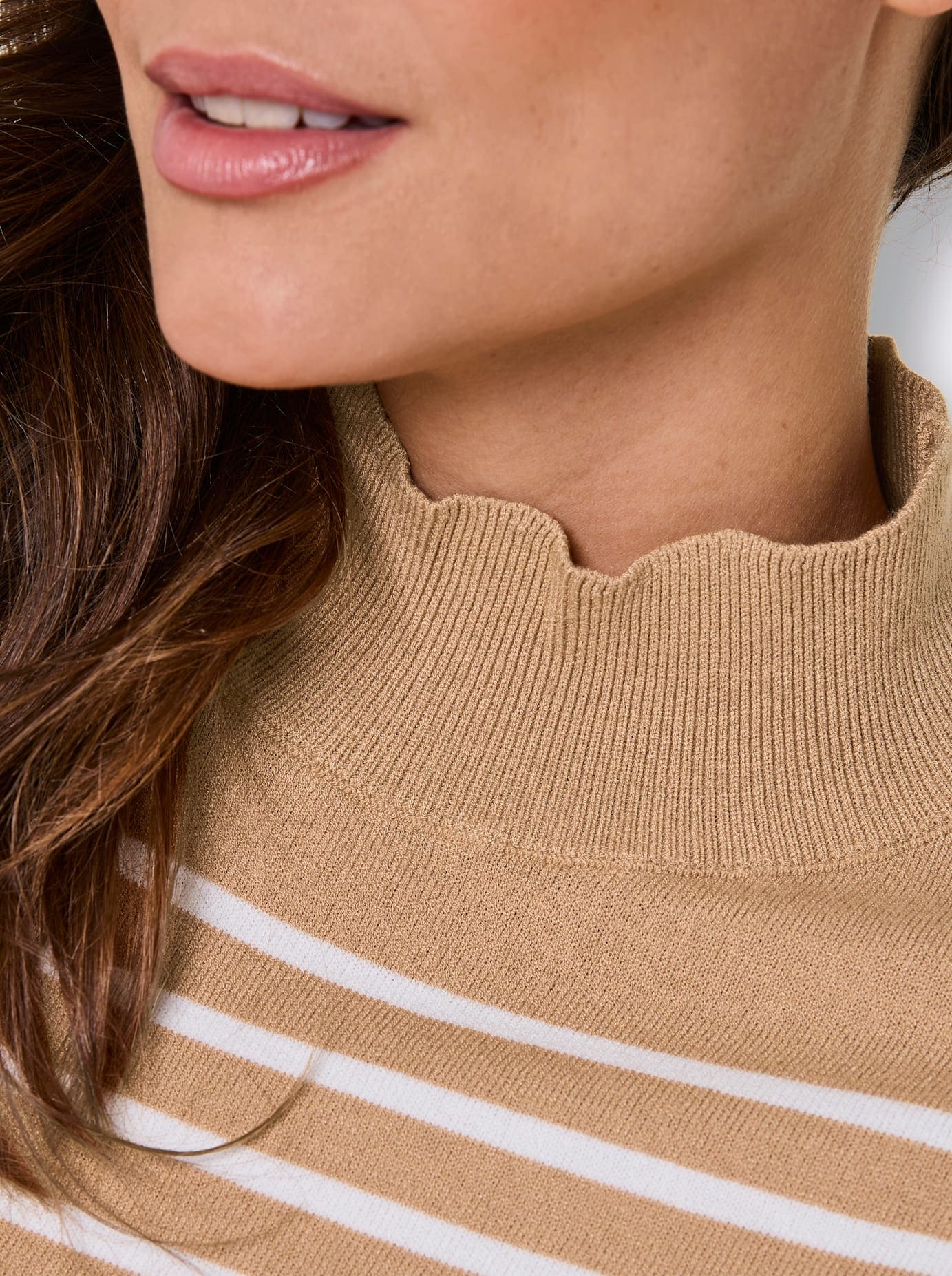 CREATION L PREMIUM Pull à rayures »Lyocell-Mix-Pullover«