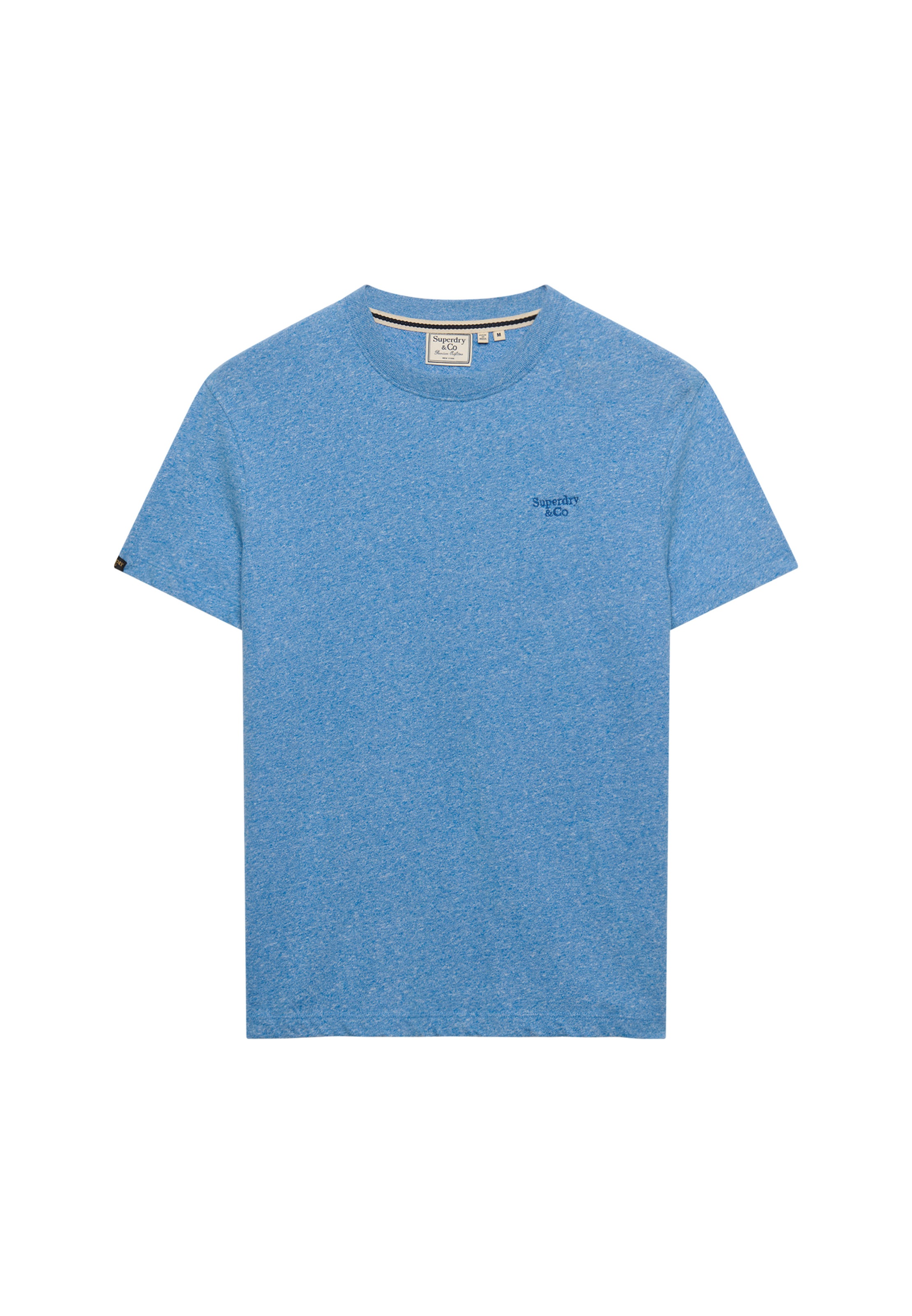 Superdry Shirt à col rond »ESSENTIAL SERIF LOGO EMB TEE« coton, coupe régulière